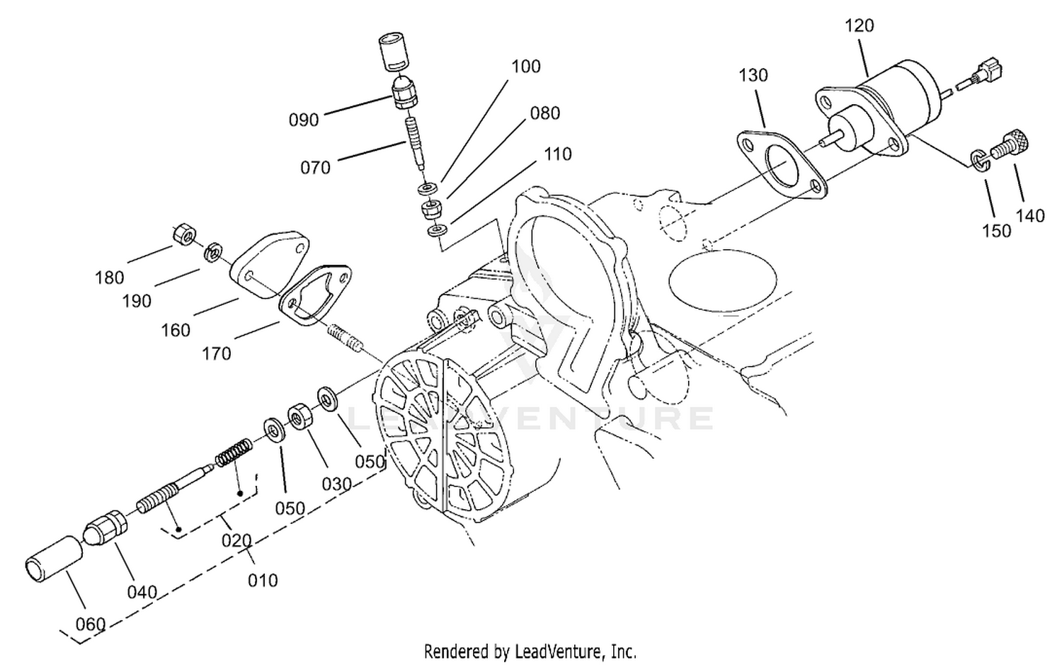 Idle Apparatus, Stop Solenoid and Cover Assembly