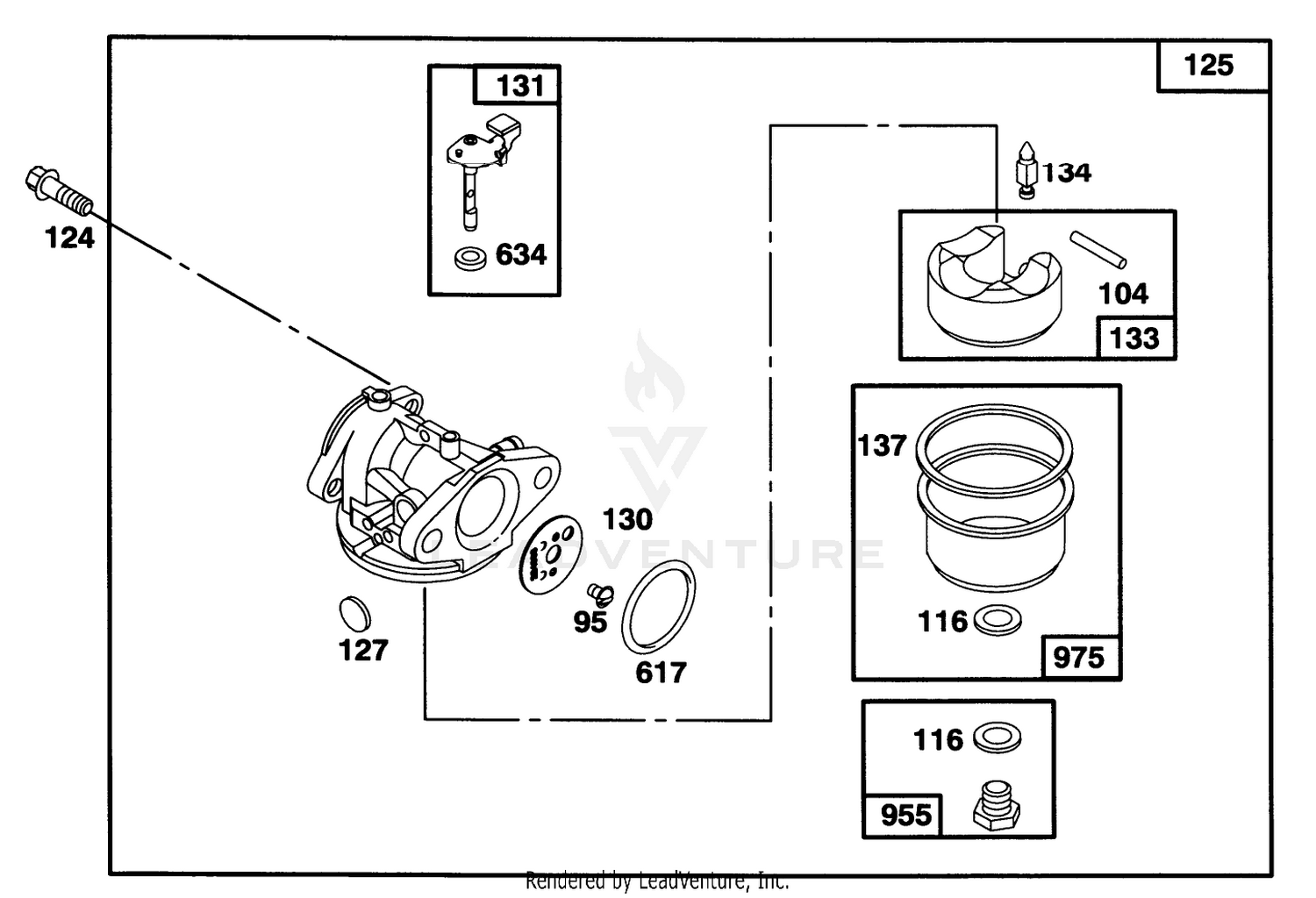Engine Briggs  Stratton Model 127702-0645-01 3