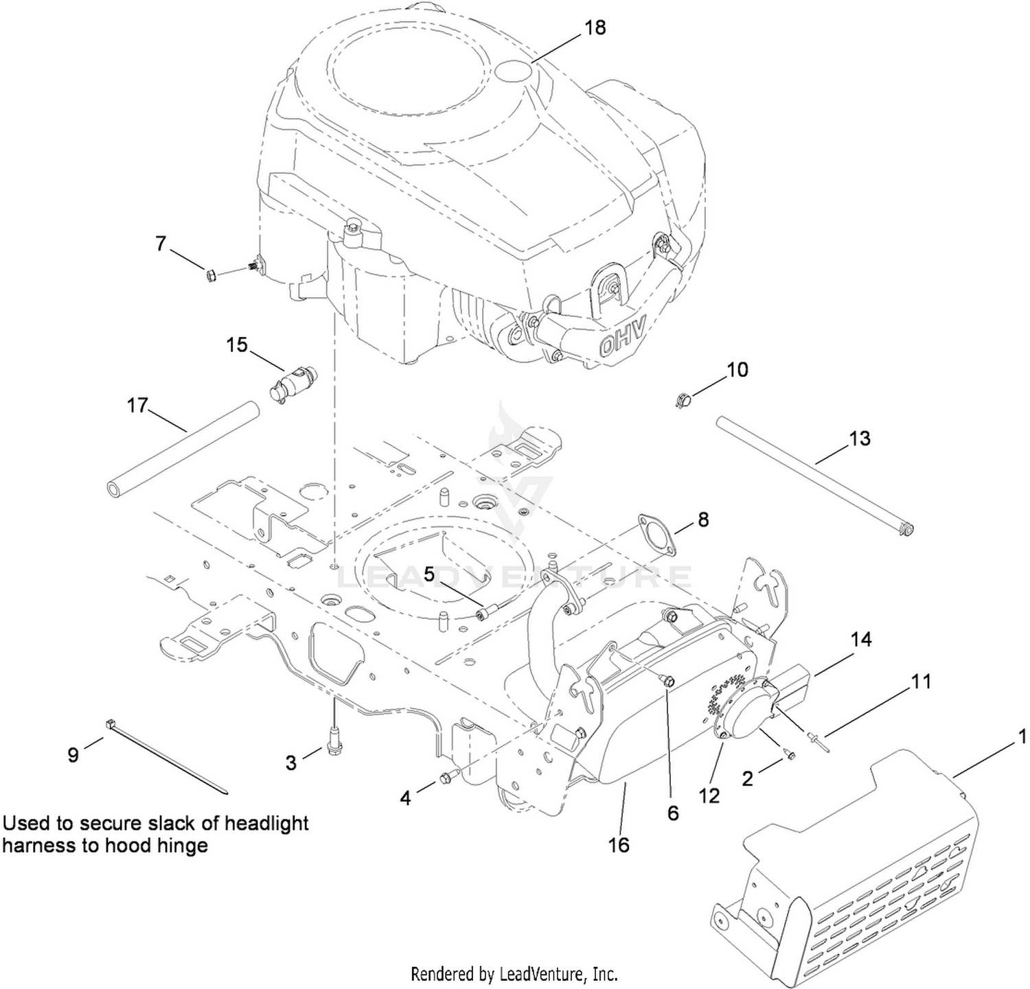 Muffler and Shield Assembly