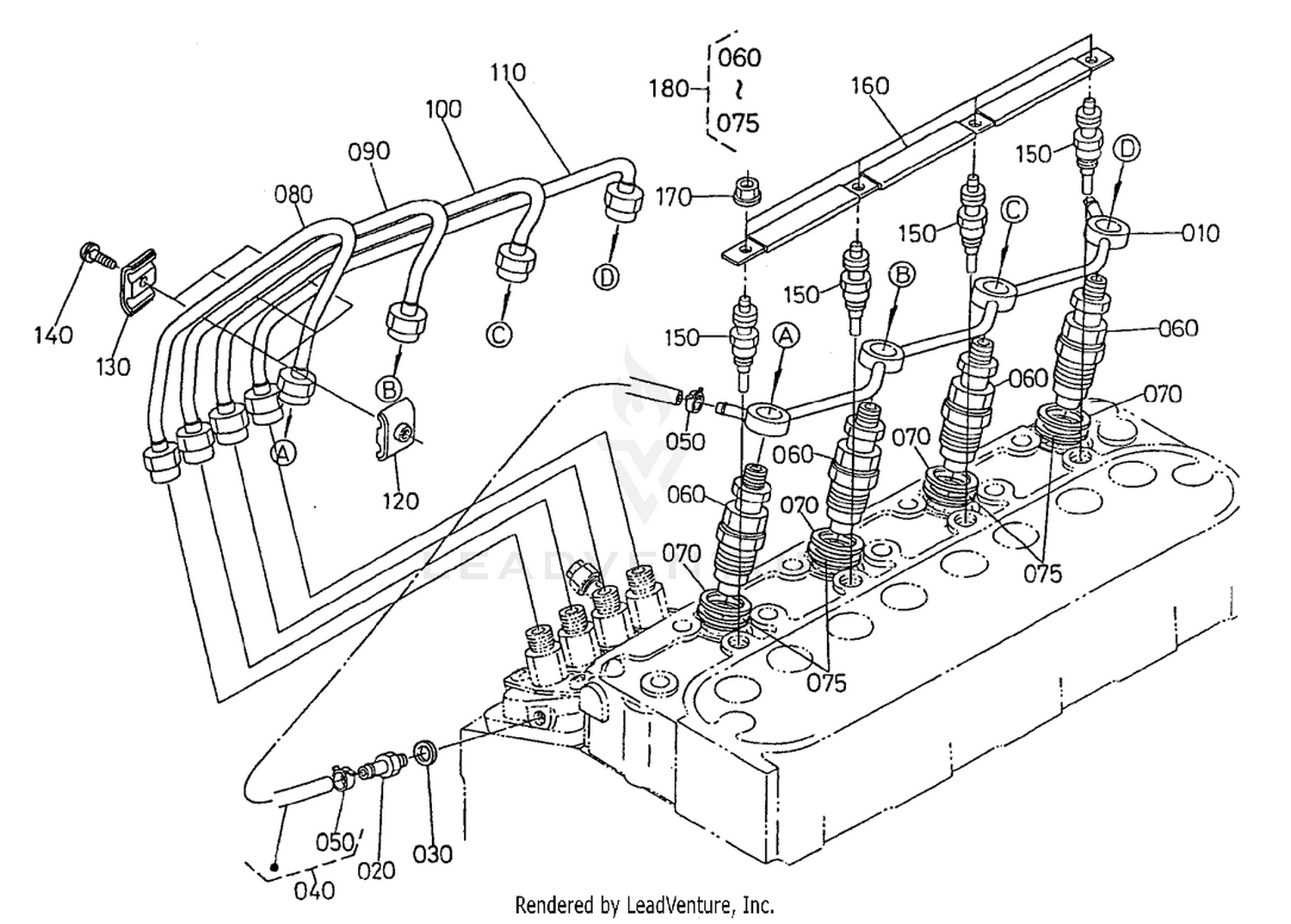 Nozzle Holder and Glow Plug Assembly
