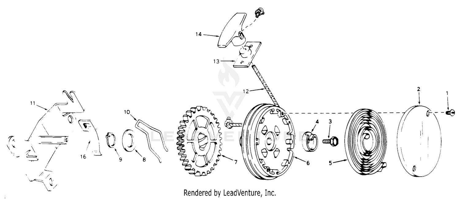 Rewind Starter No. 590450a