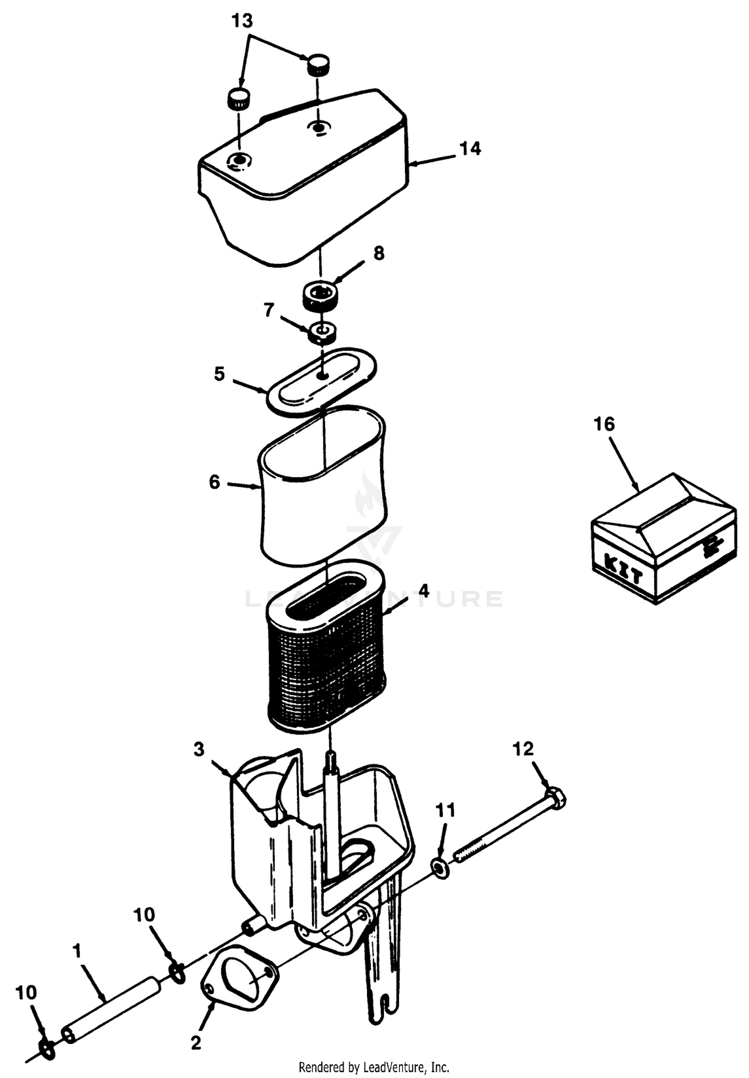 12hp Engine Air Cleaner Assembly