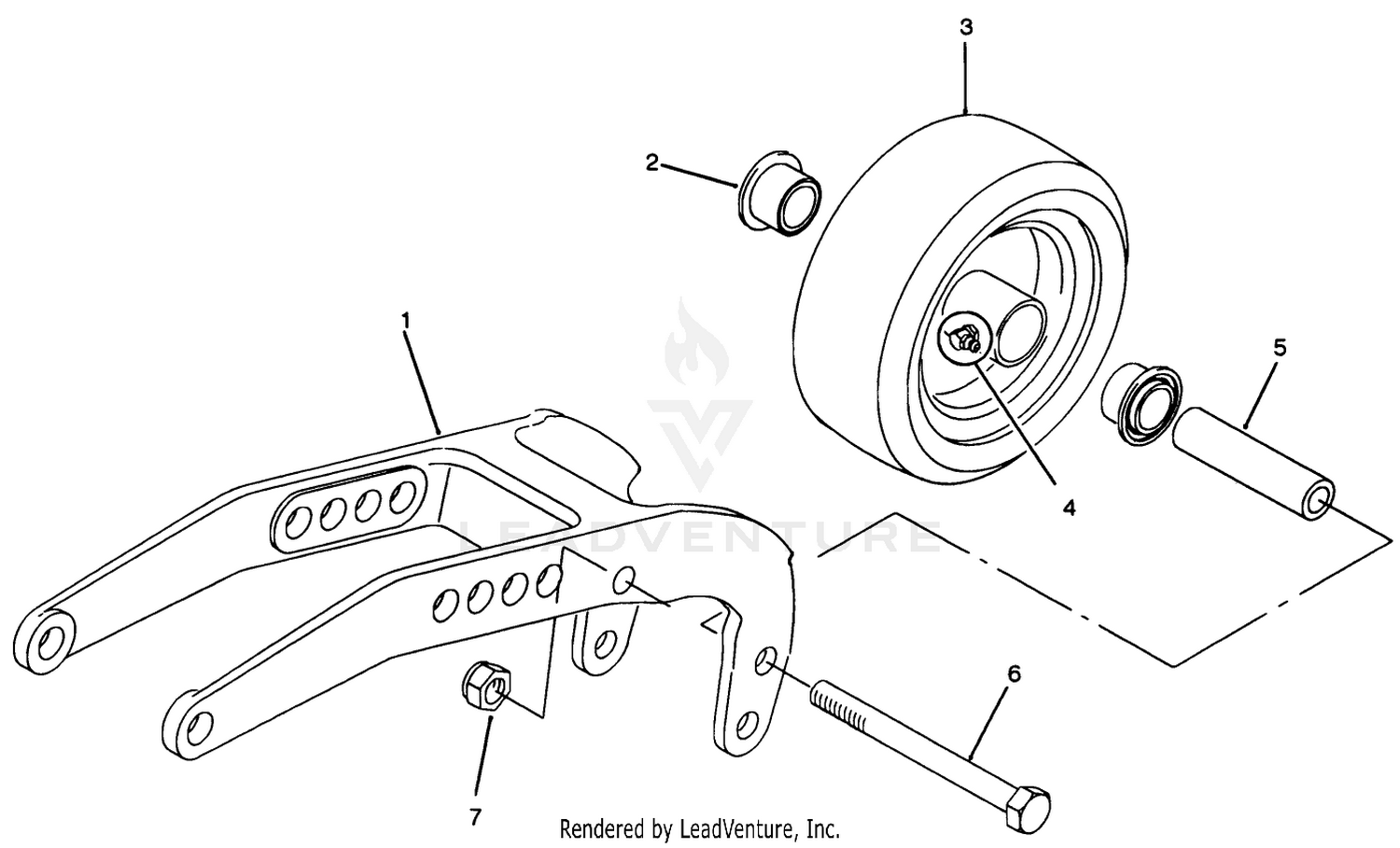 Rear Pivot Arm Assembly