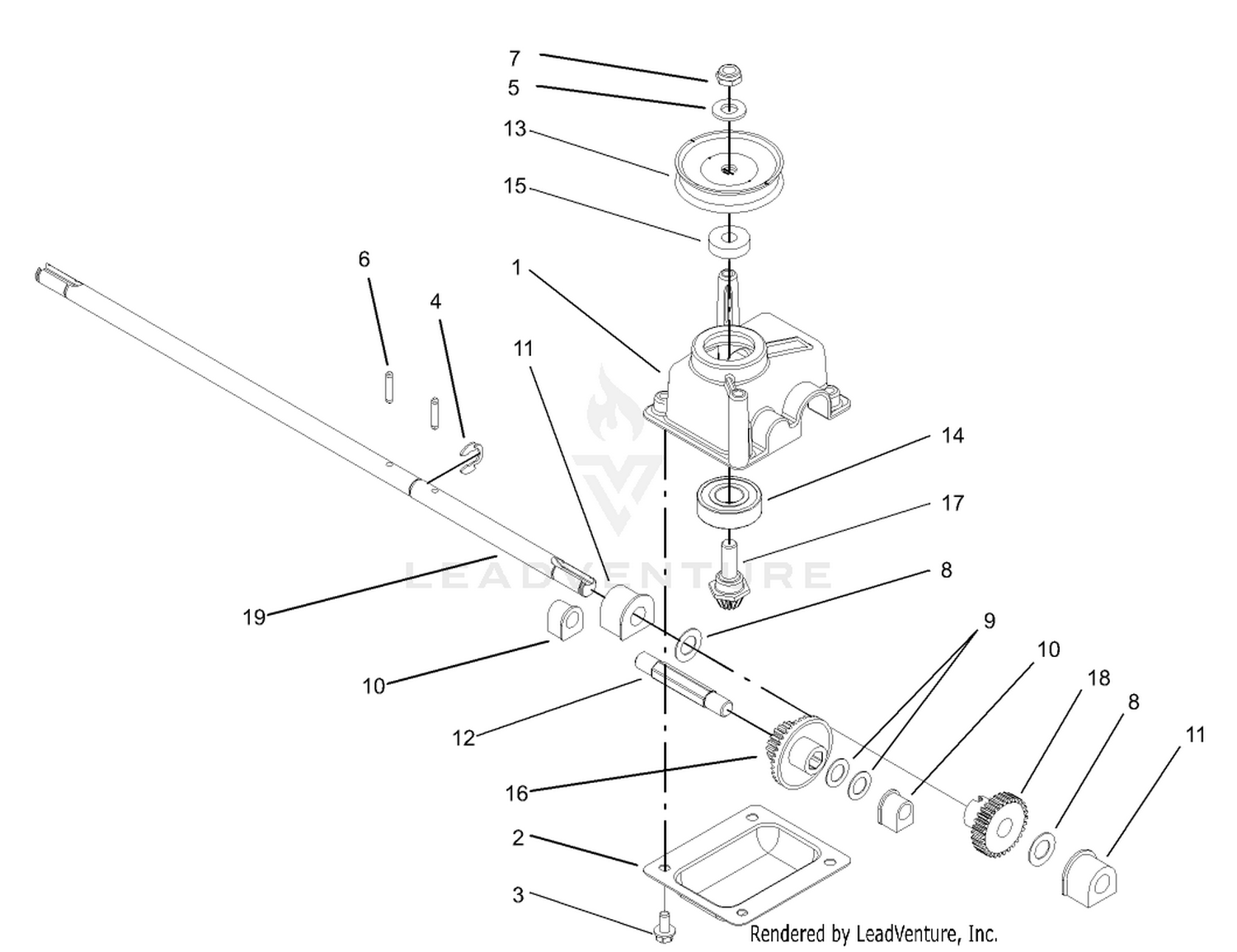 Gear Case Assembly No. 104-7674