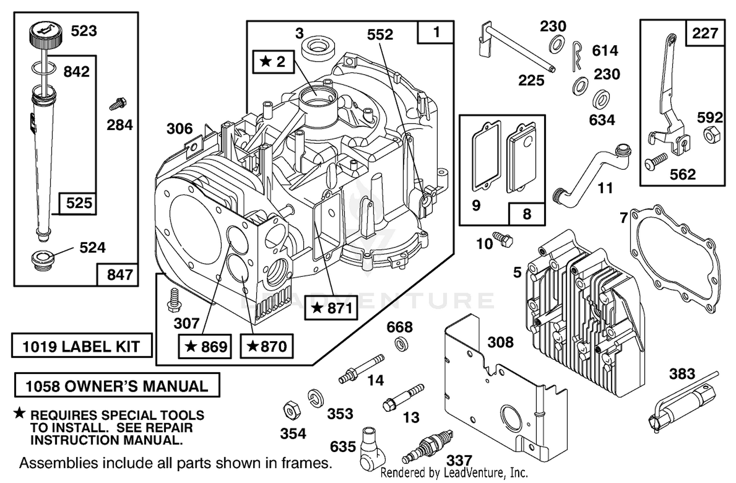Engine Briggs  Stratton Model 28m707-0127-01