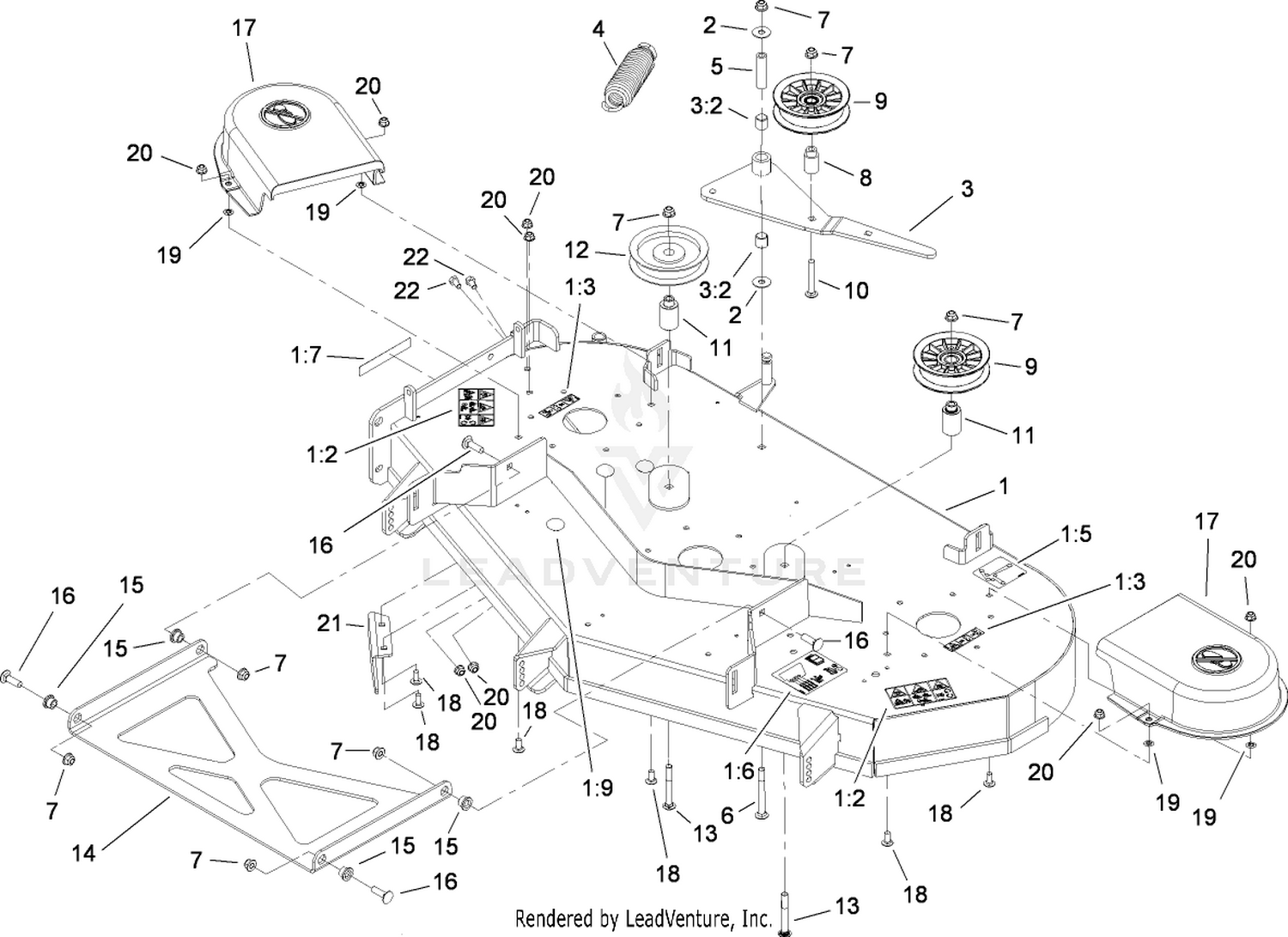 48 Inch Deck Assembly