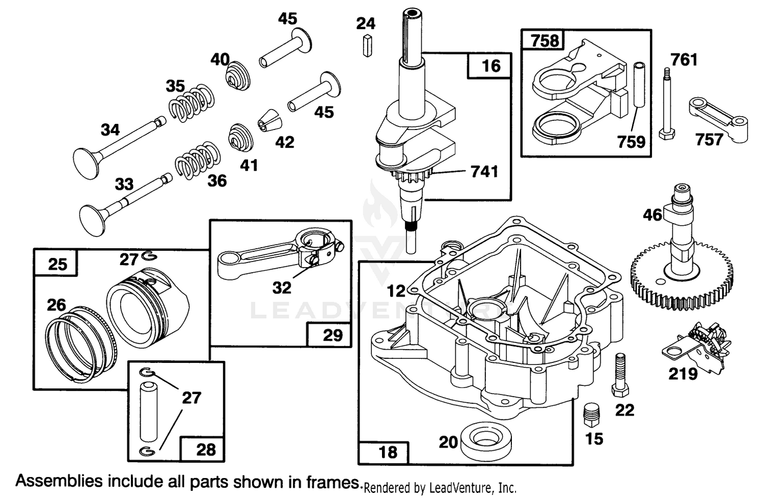 Engine Briggs  Stratton Model 286707-0453-01 2