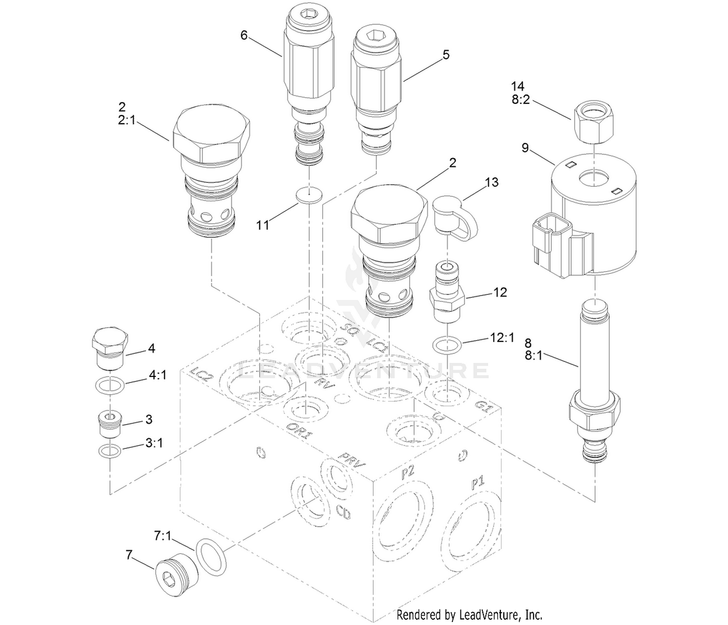 Hydraulic Manifold Assembly No. 132-1394