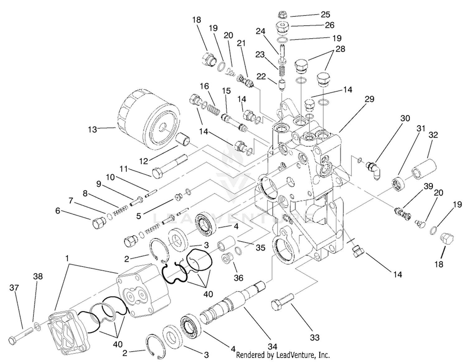 Front Axle Center Section Assembly