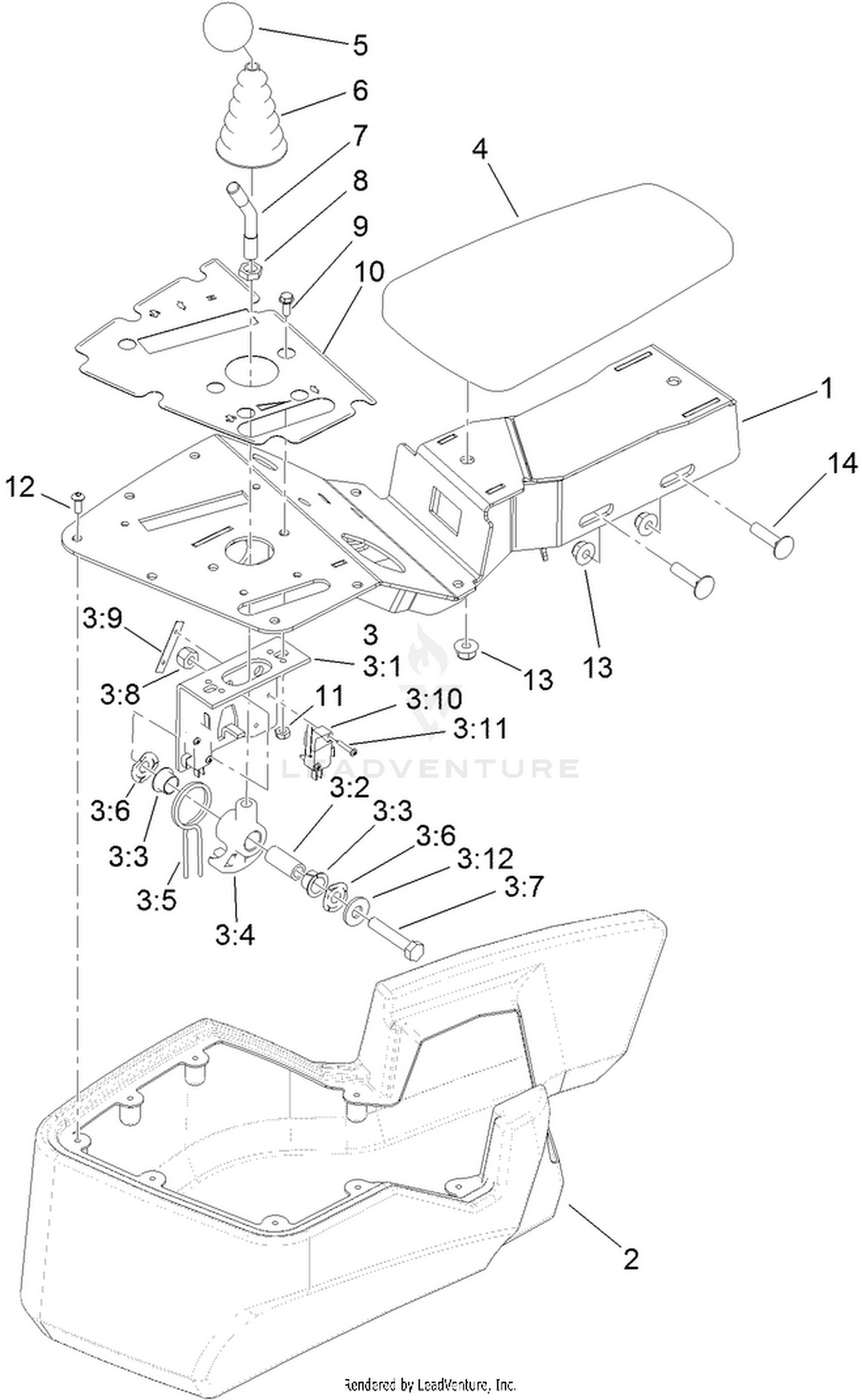 Console and Reel Control Assembly
