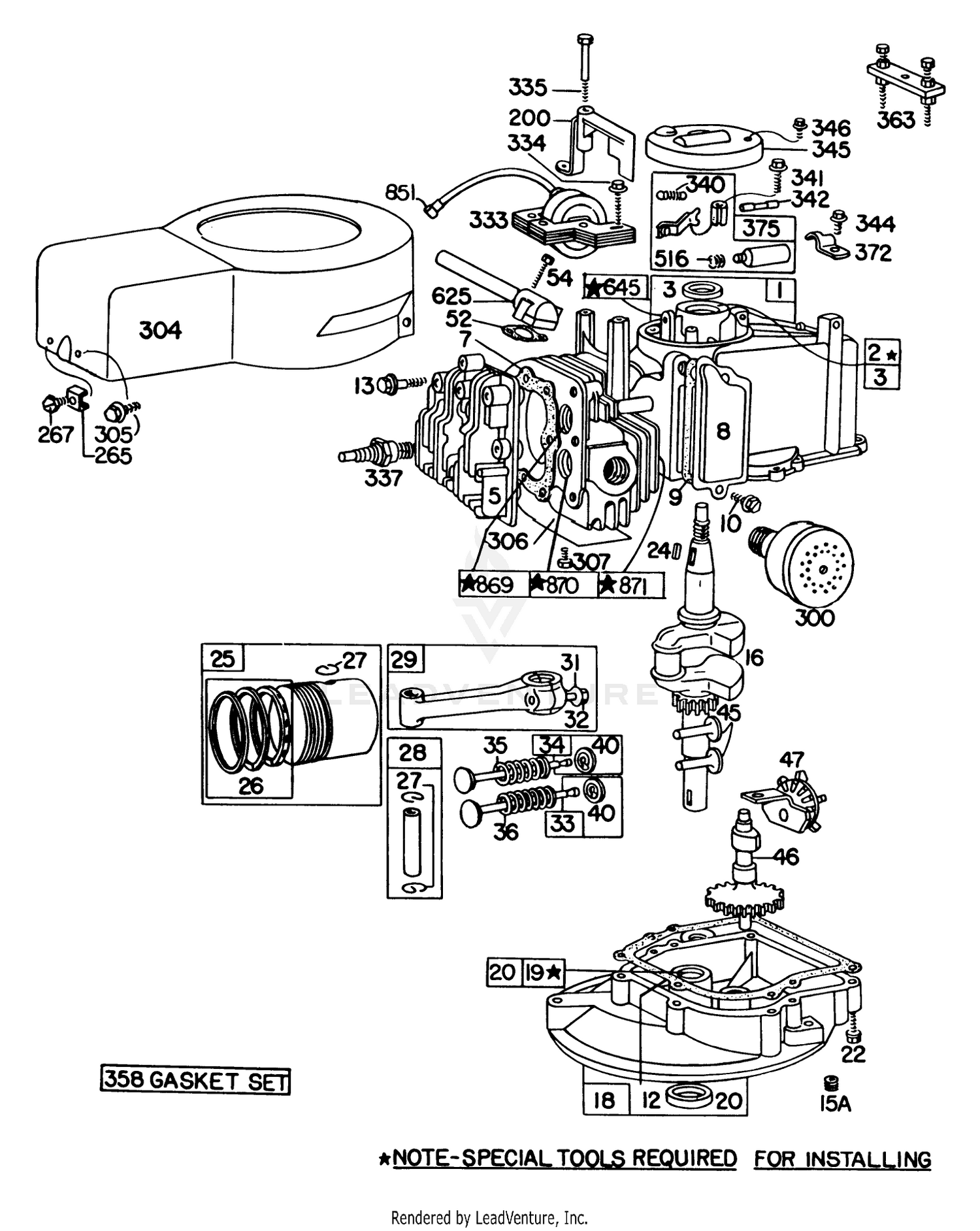 Briggs  Stratton Engine Model No. 92908-2055-01