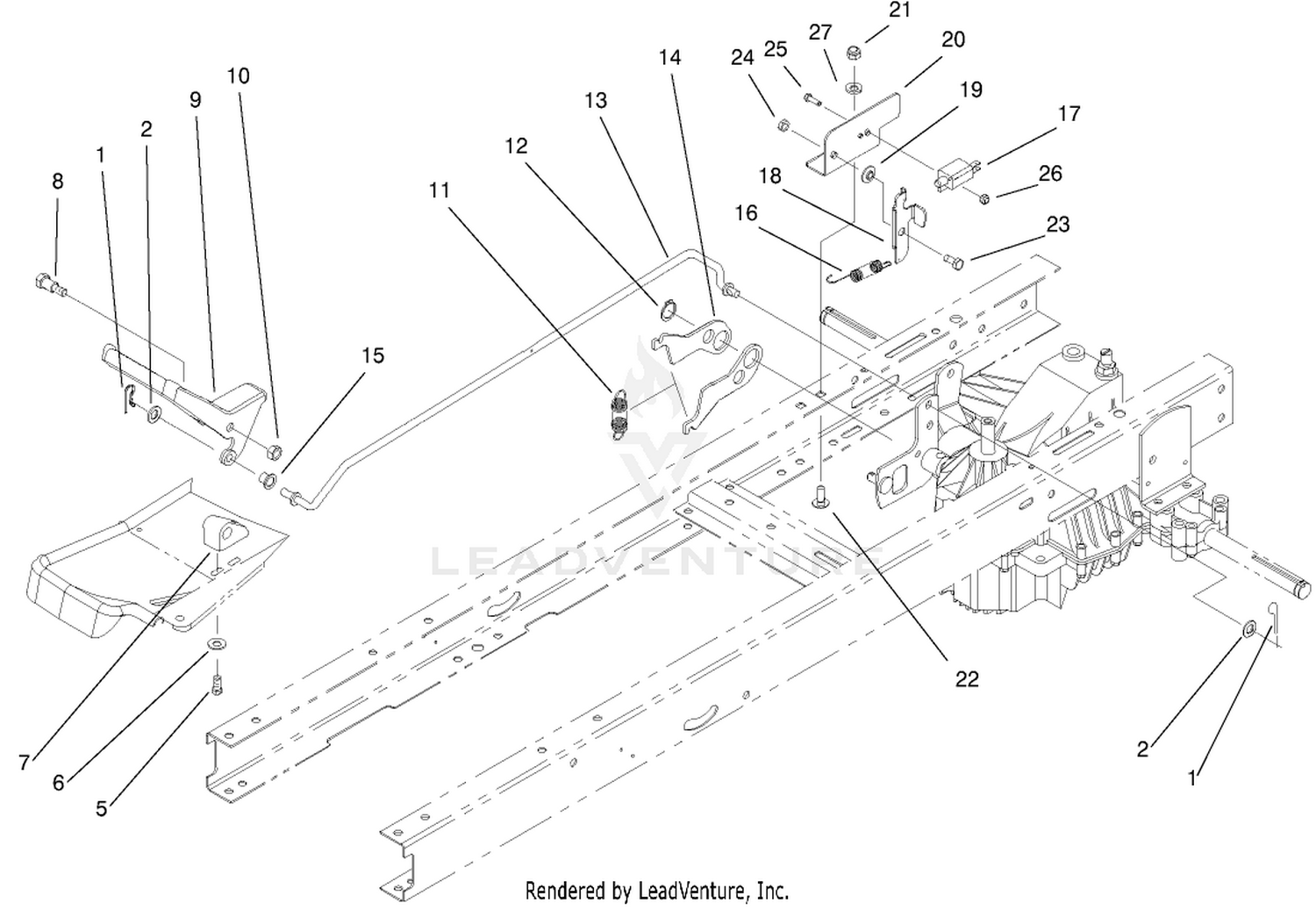 Hydro Transaxle Controls Assembly