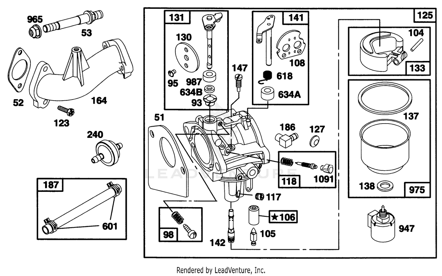 Engine Briggs  Stratton Model 28q777-0668-A1 4