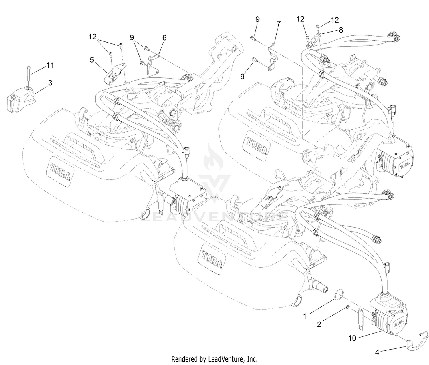 Electric Motor and Bracket Assembly