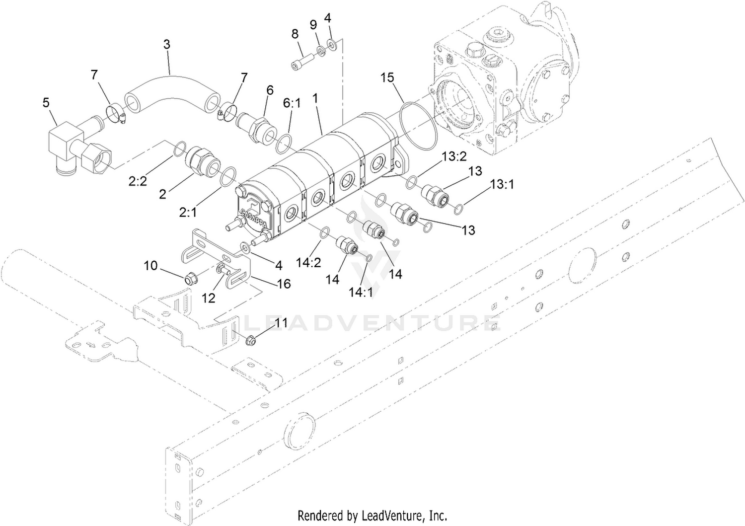 Gear Pump Mounting Assembly