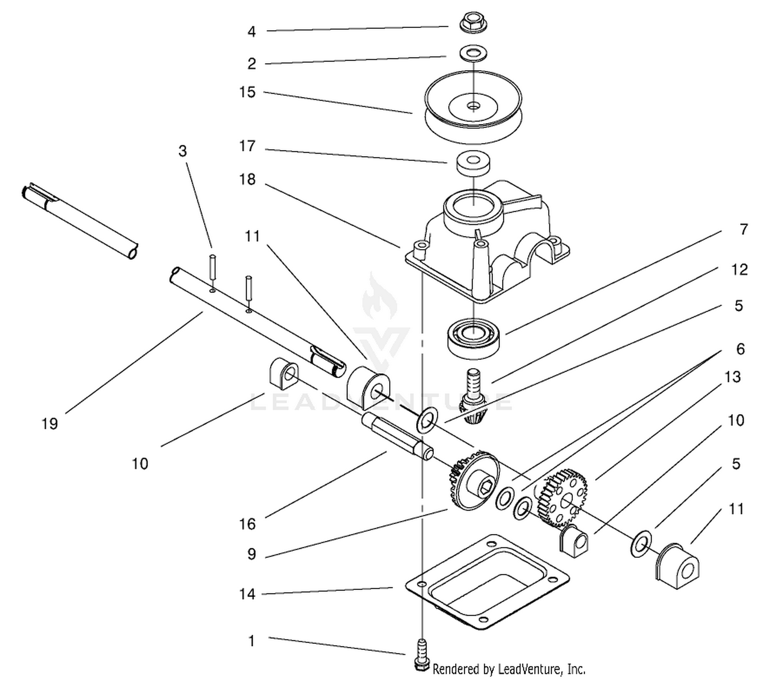 Gear Case Assembly No. 92-7735