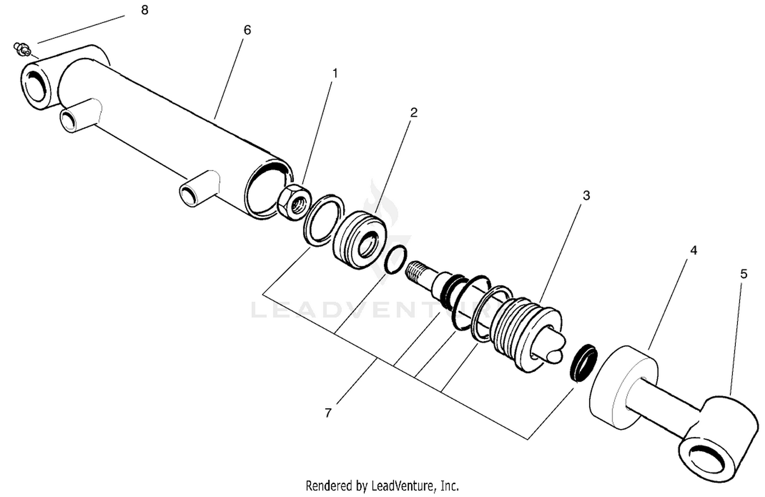 Hydraulic Cylinder Assembly No. 93-9310