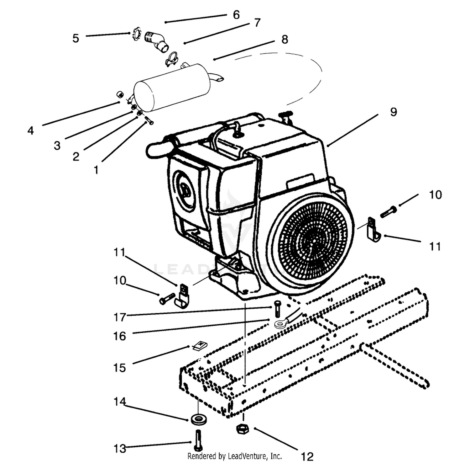 Kohler Engine  Muffler