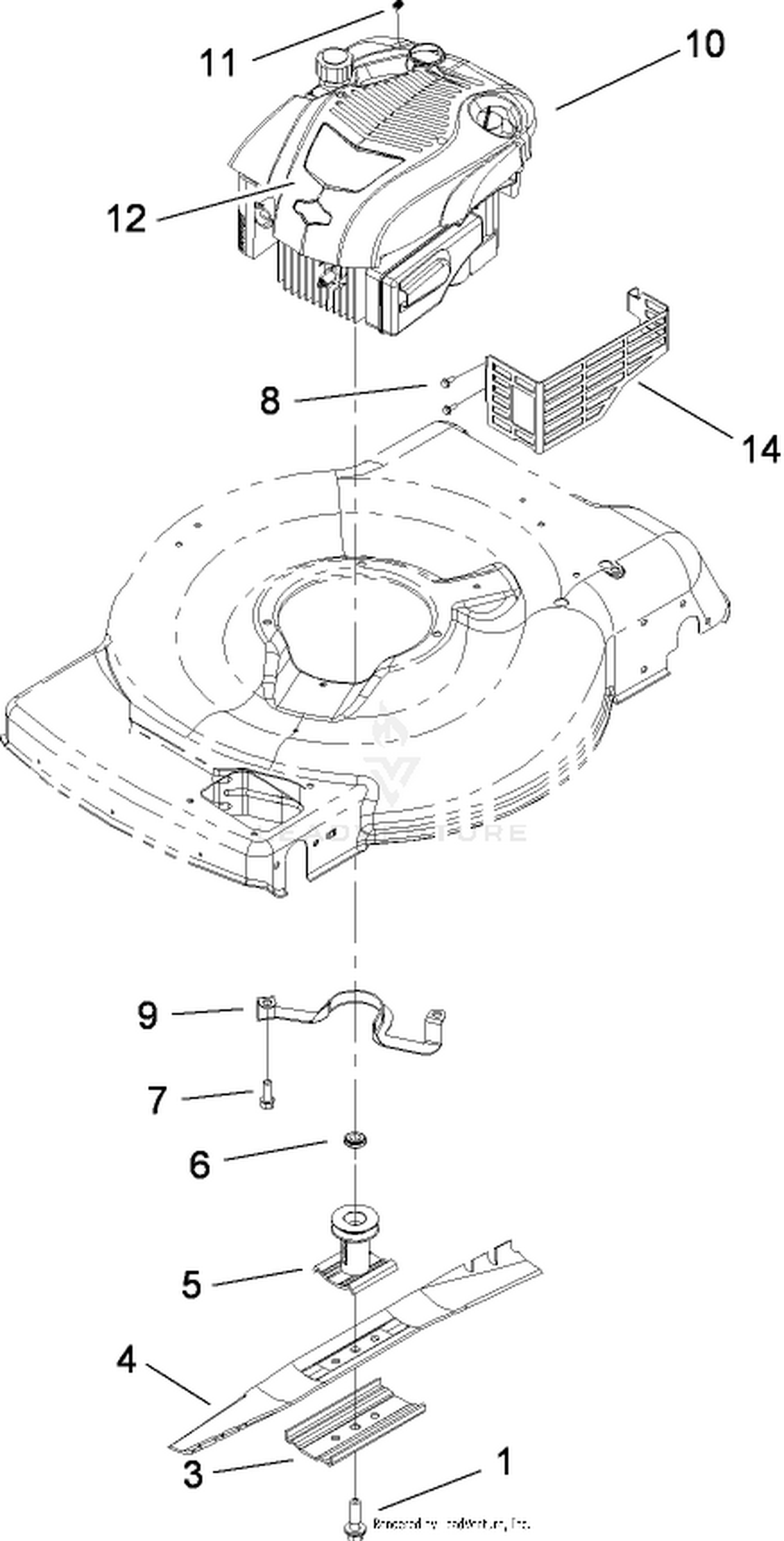 Engine and Blade Assembly