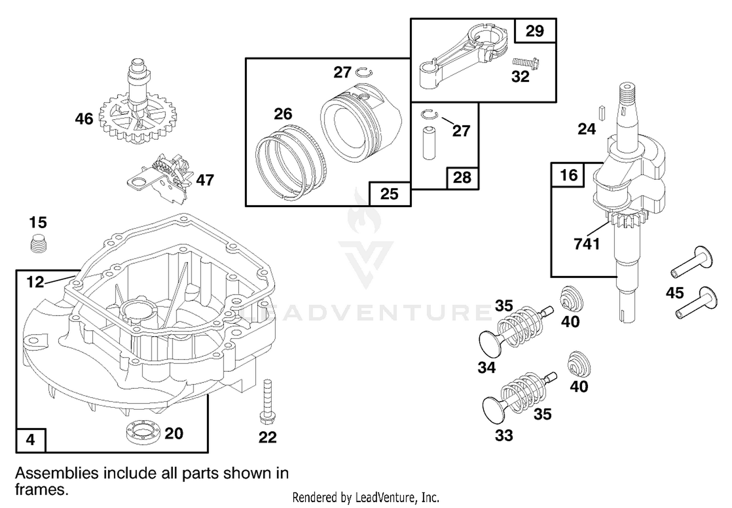 Engine Briggs  Stratton Model 12h802-0658-01 2