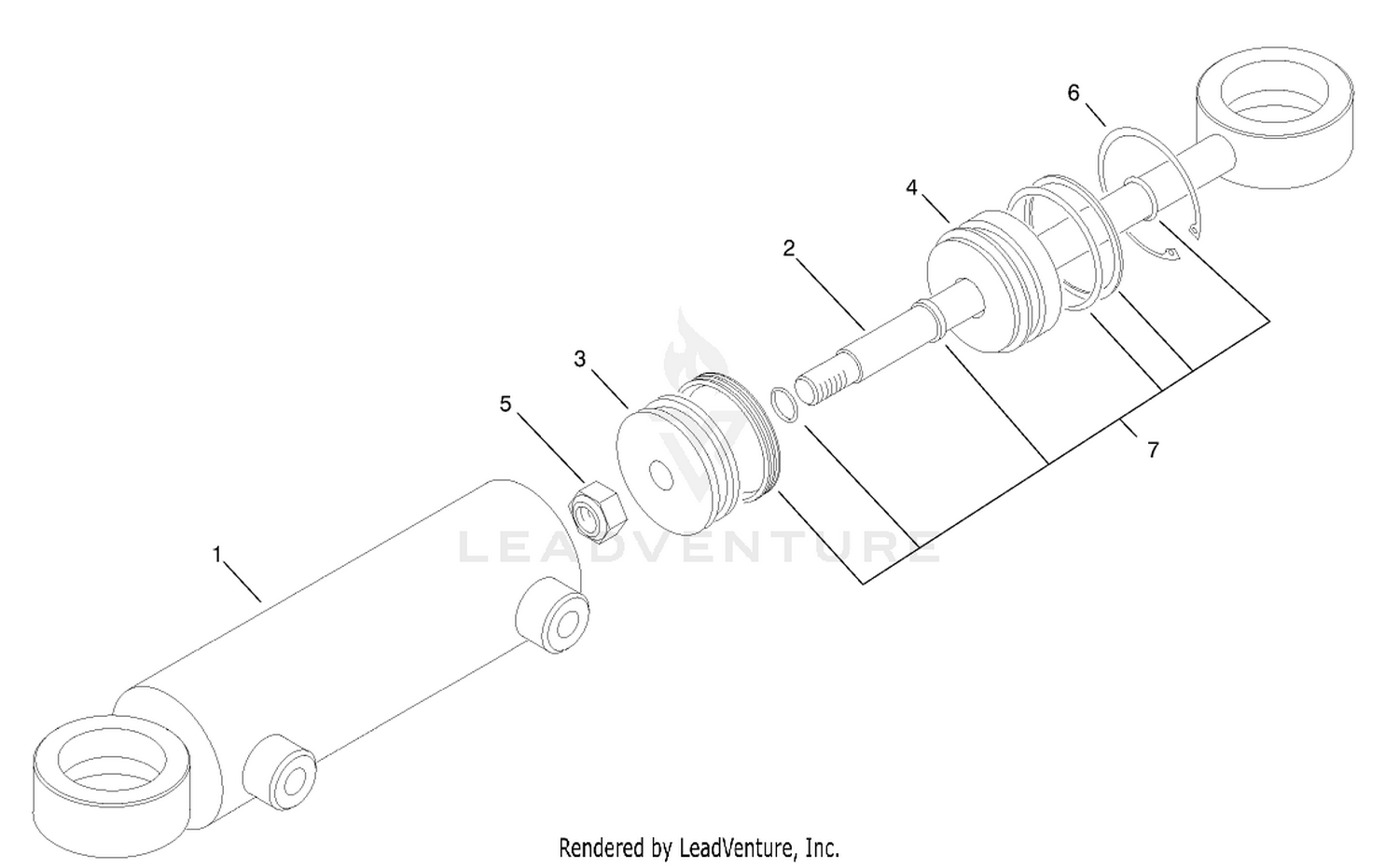 Hydraulic Cylinder Assembly No. 94-8141