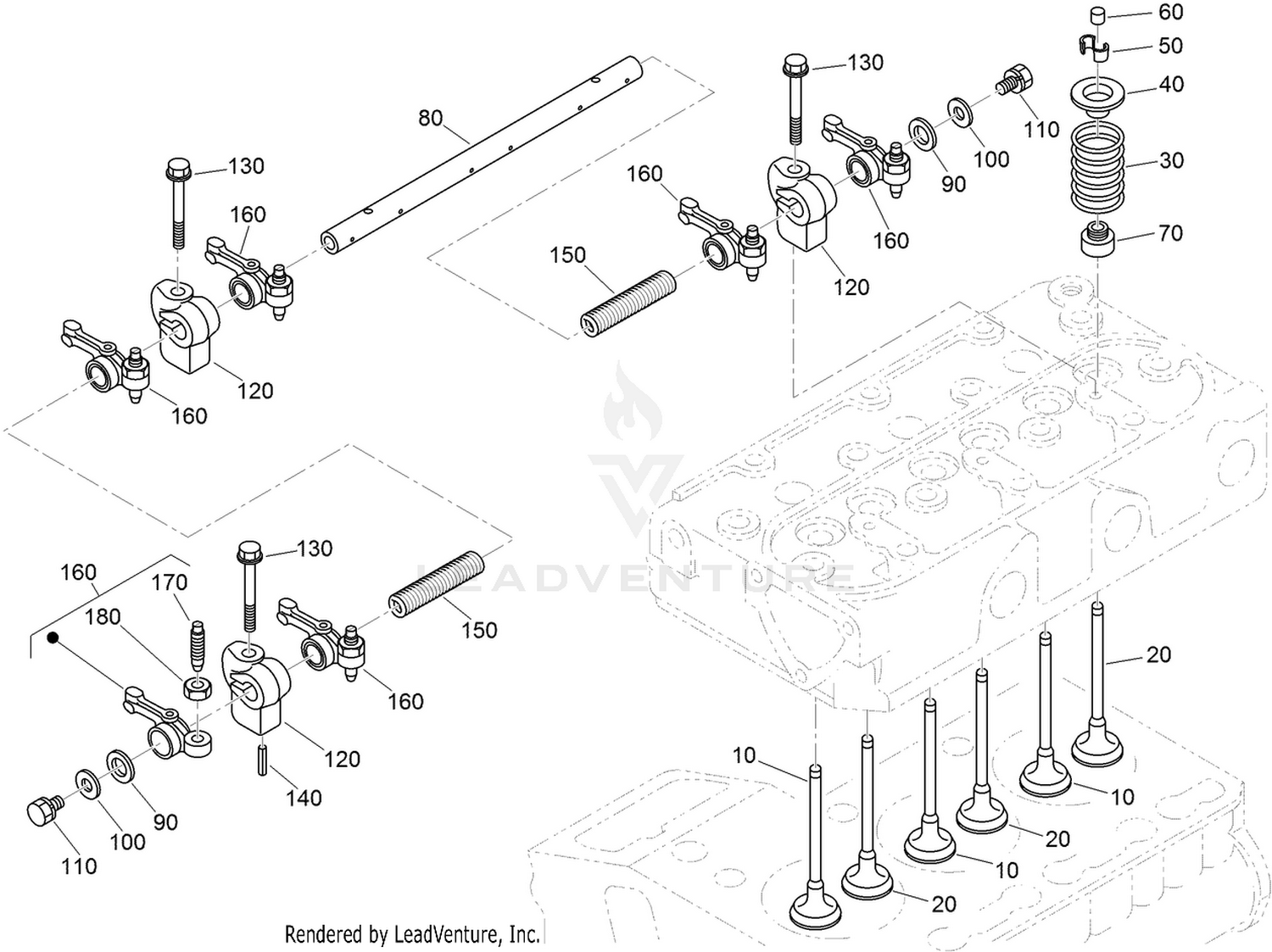 Valve and Rocker Arm Assembly