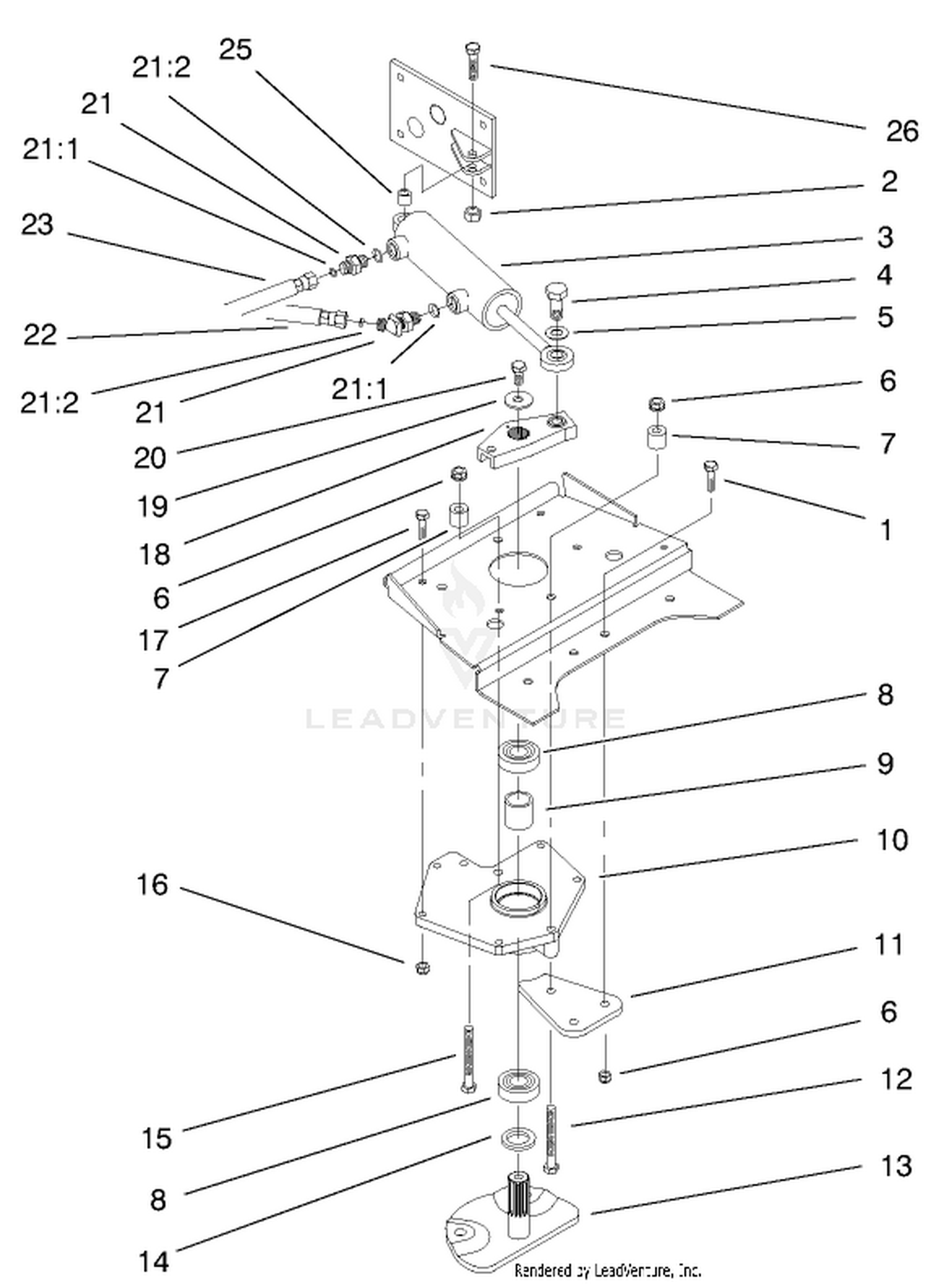 Lower Power Steering Assembly