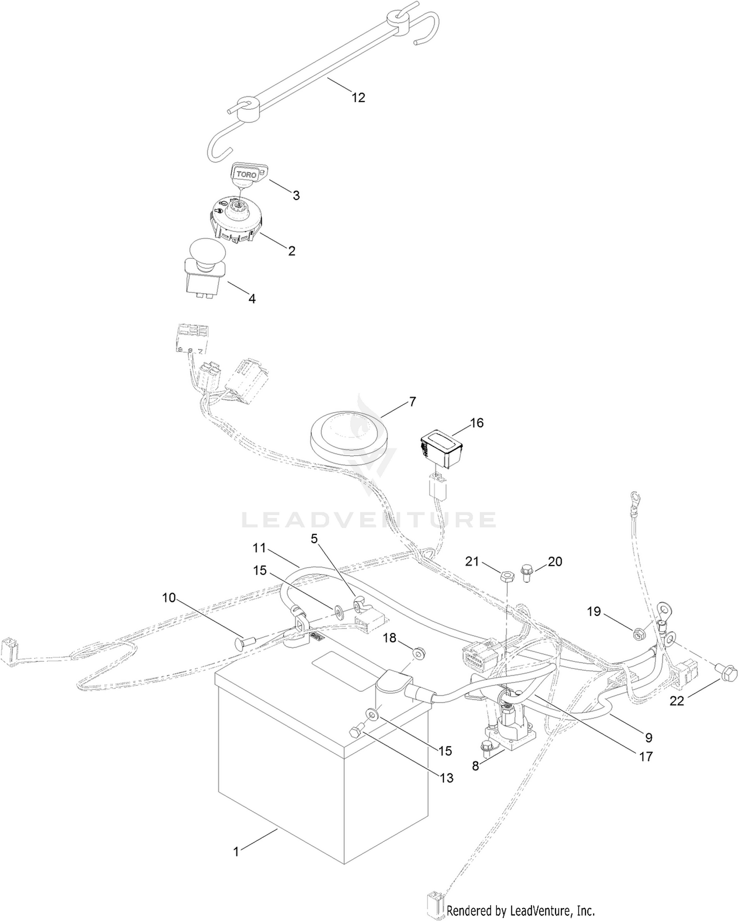 Battery and Electrical Assembly