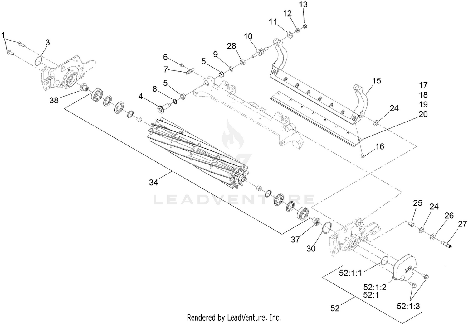 Reel and Bedbar Assembly