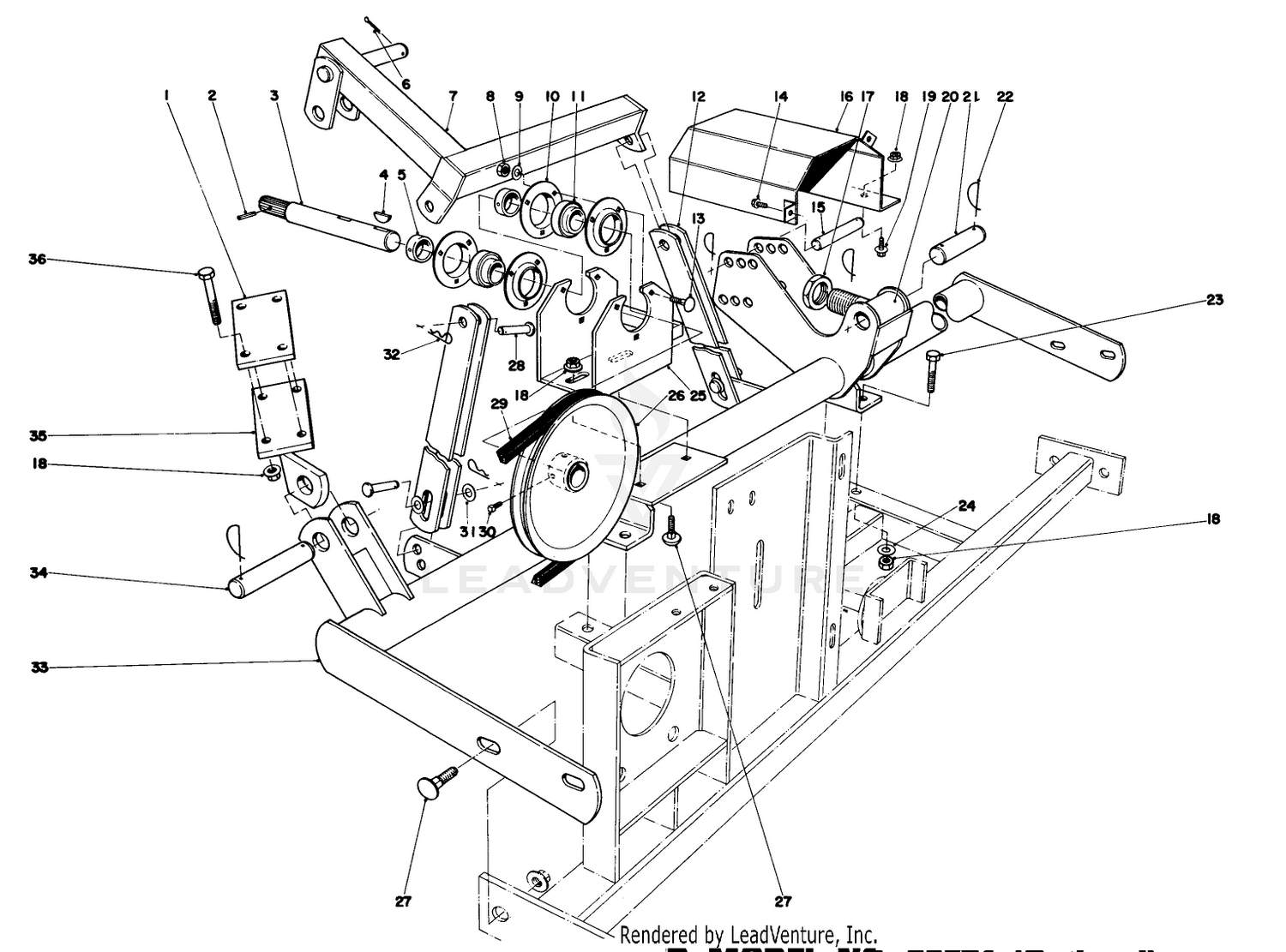 Adapter Kit 48" Snowthrower Model No. 30571 (optional)