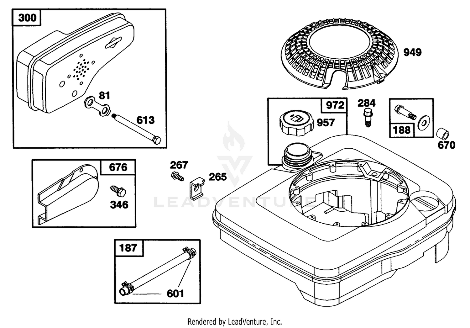 Engine Briggs  Stratton Model 124702-3115-01 7