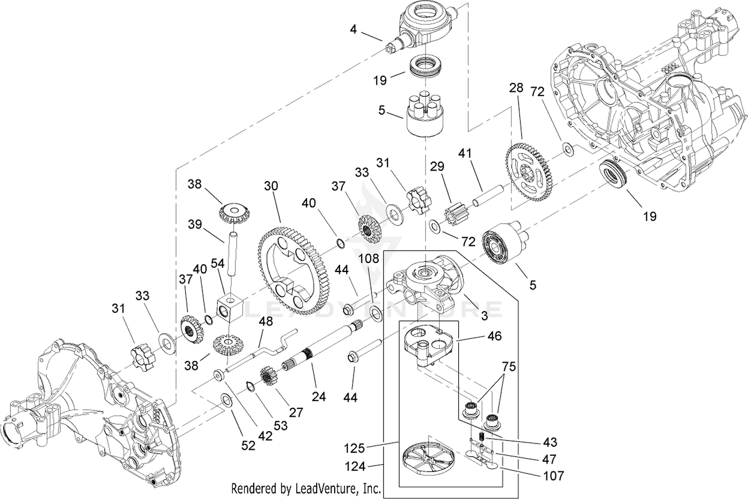 Gear Assembly  Transaxle No. 104-1760