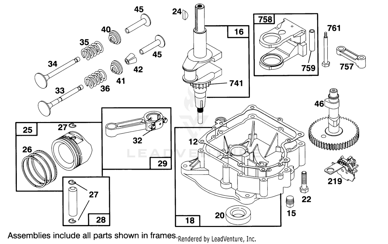 Engine Briggs  Stratton Model 283707-0156-01 2