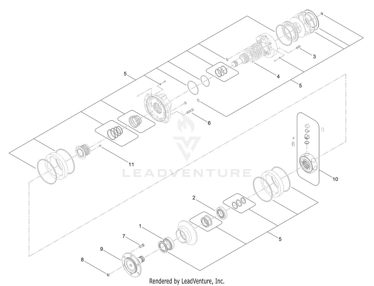 Hydraulic Motor Assembly No. 125-5391