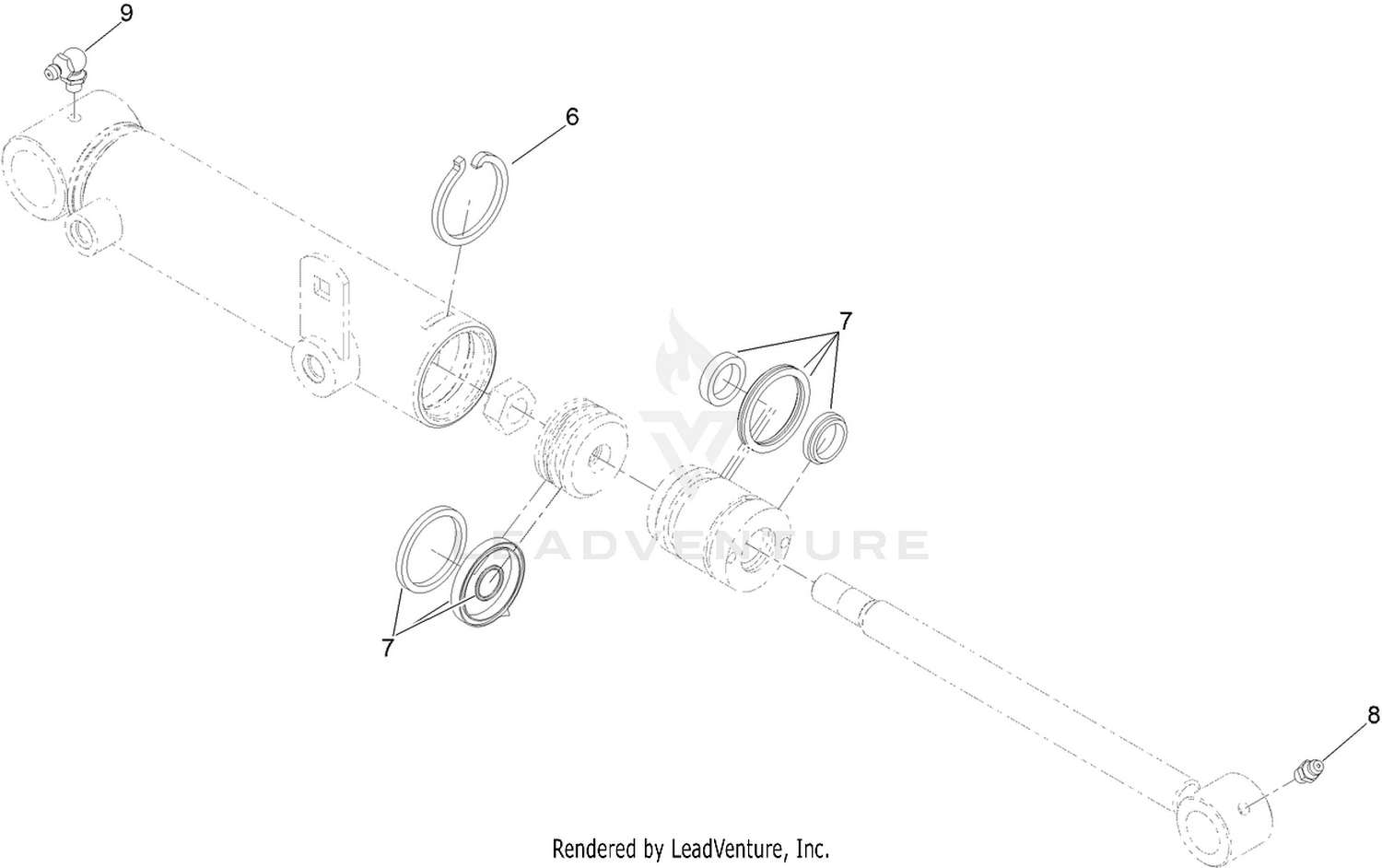 Hydraulic Cylinder Assembly No. 147-6098