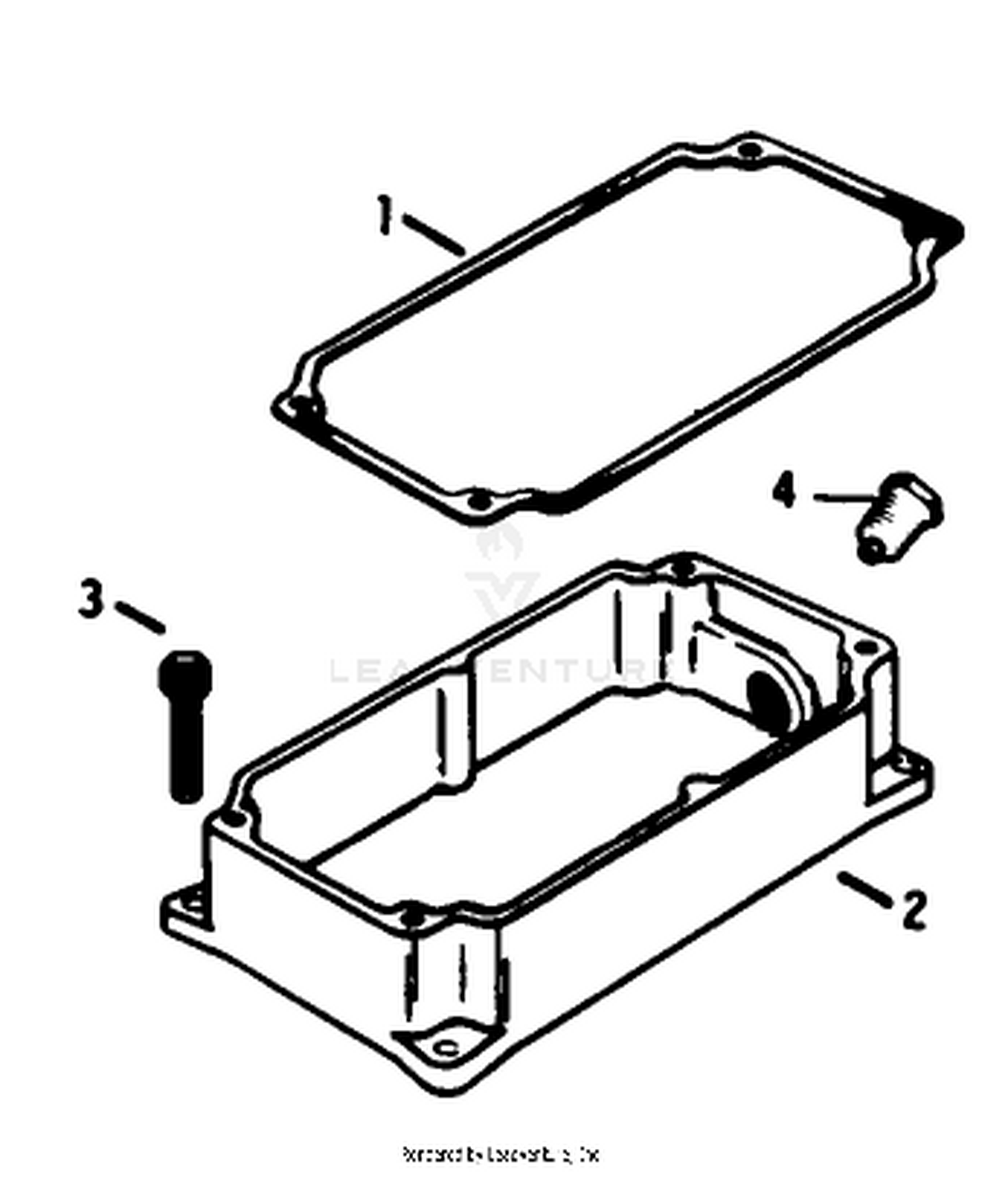 Oil Pan-Engine Assembly-Kohler Model No. K-321s Spec. No. 60407 (cont.)