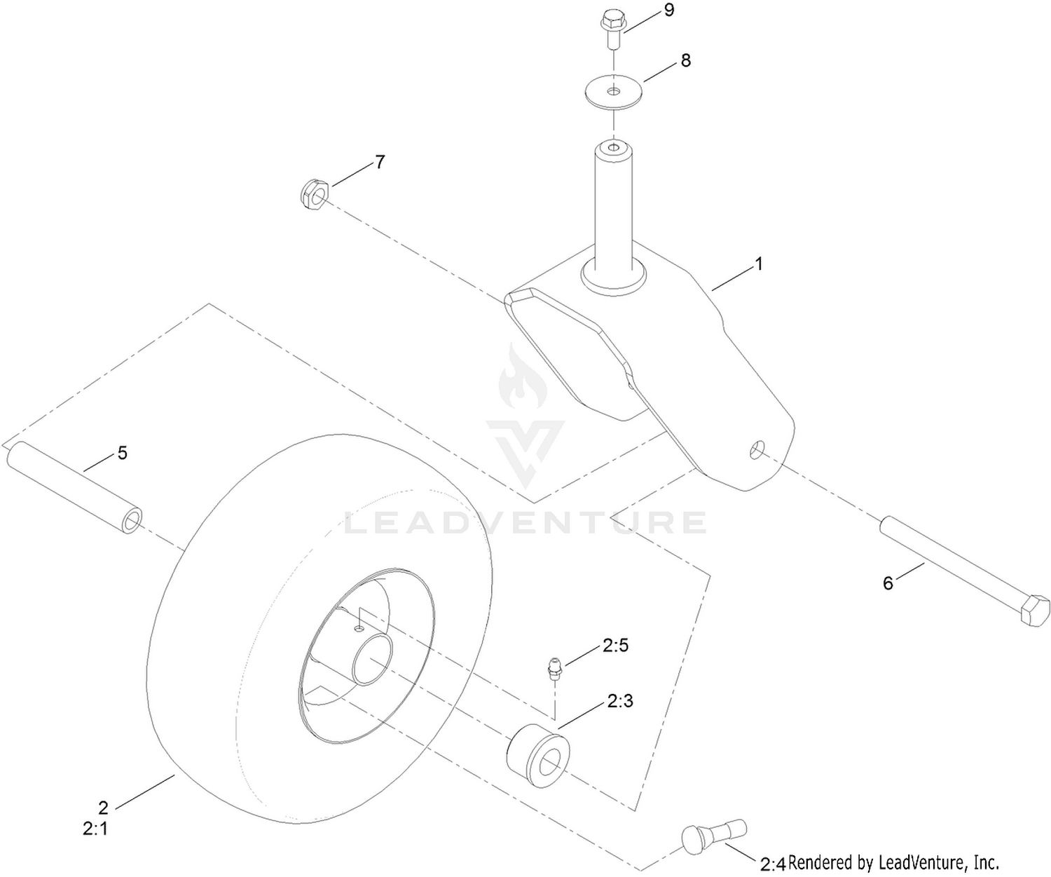 Tire and Caster Assembly
