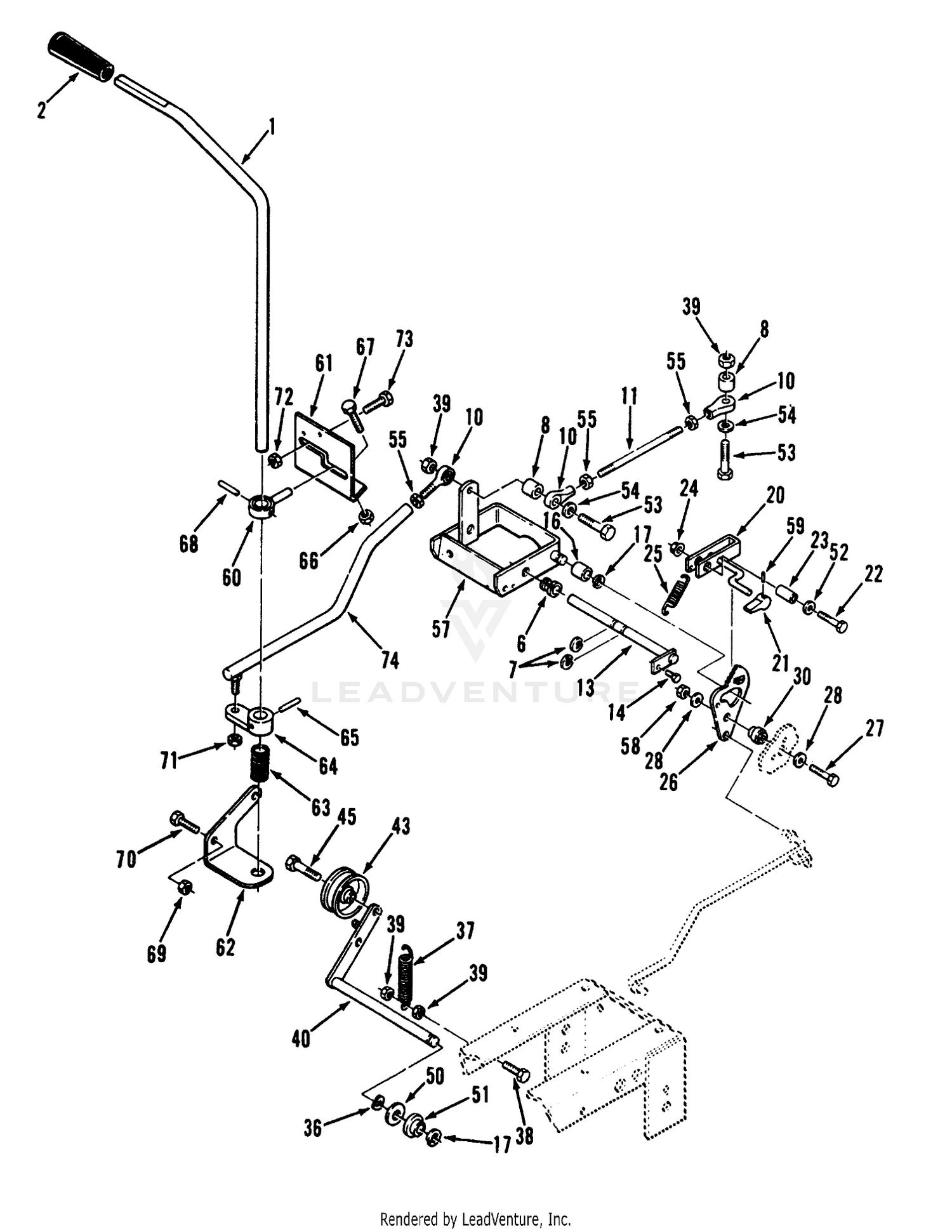 Clutch, Brake And Speed Control Linkage