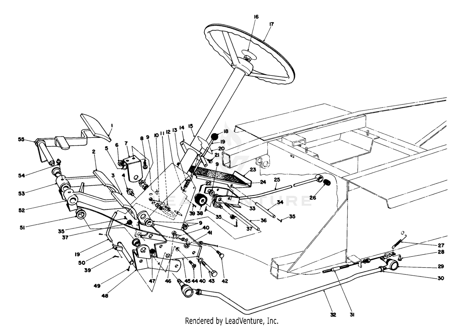 Brake  Steering Gear Assembly