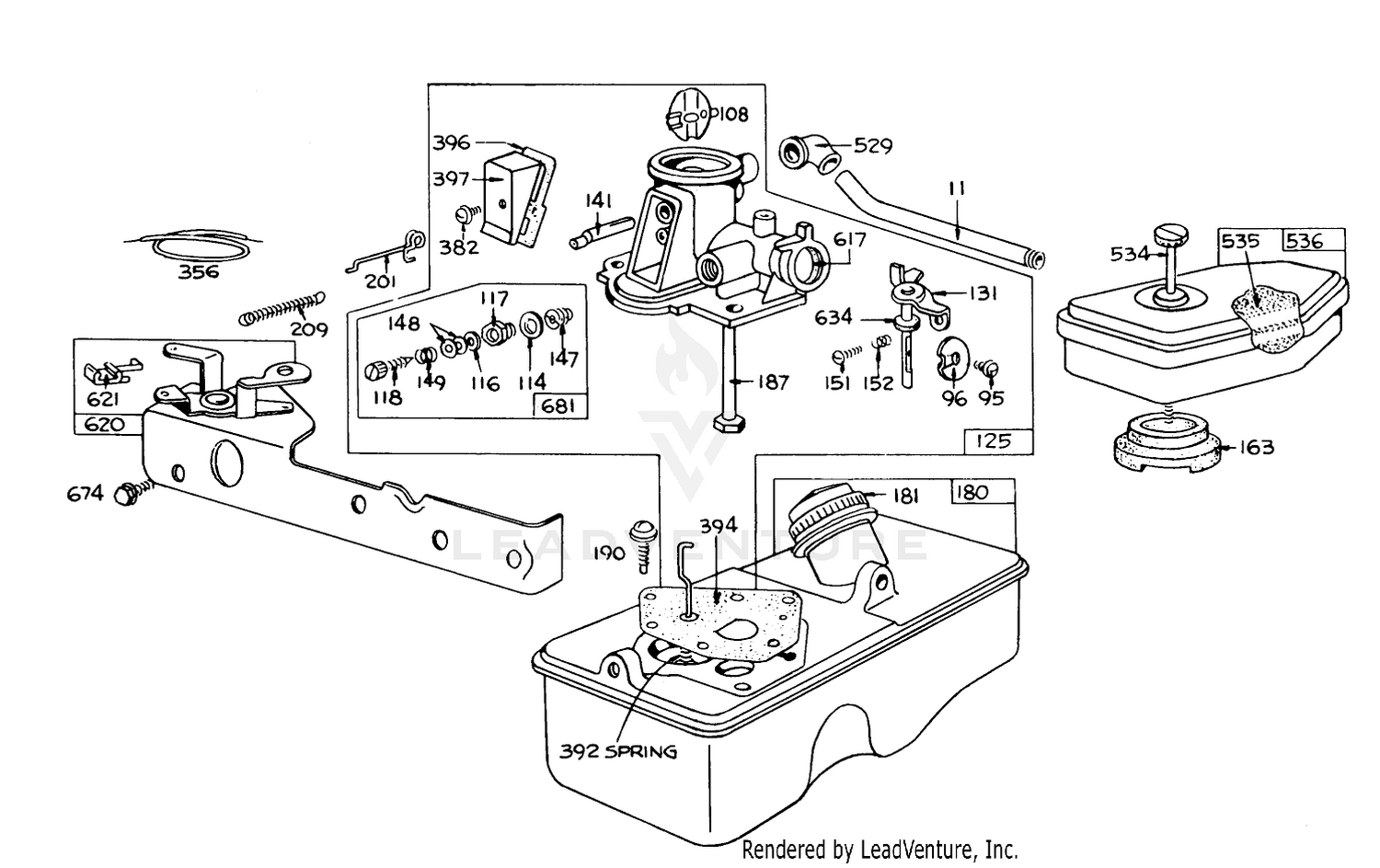 Briggs  Stratton Carburetor Assembly Model 390064