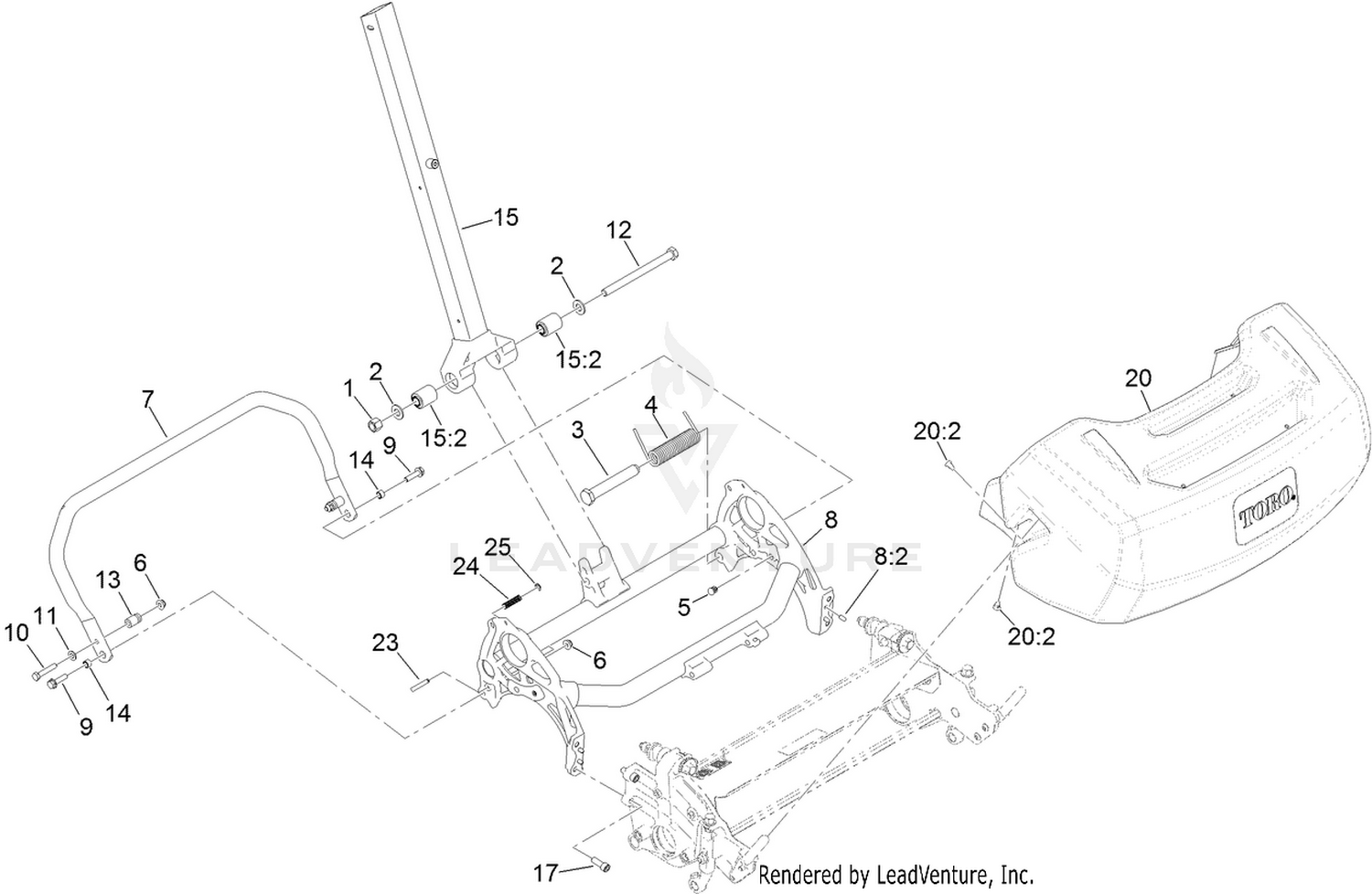 Frame and Handle Mount Assembly