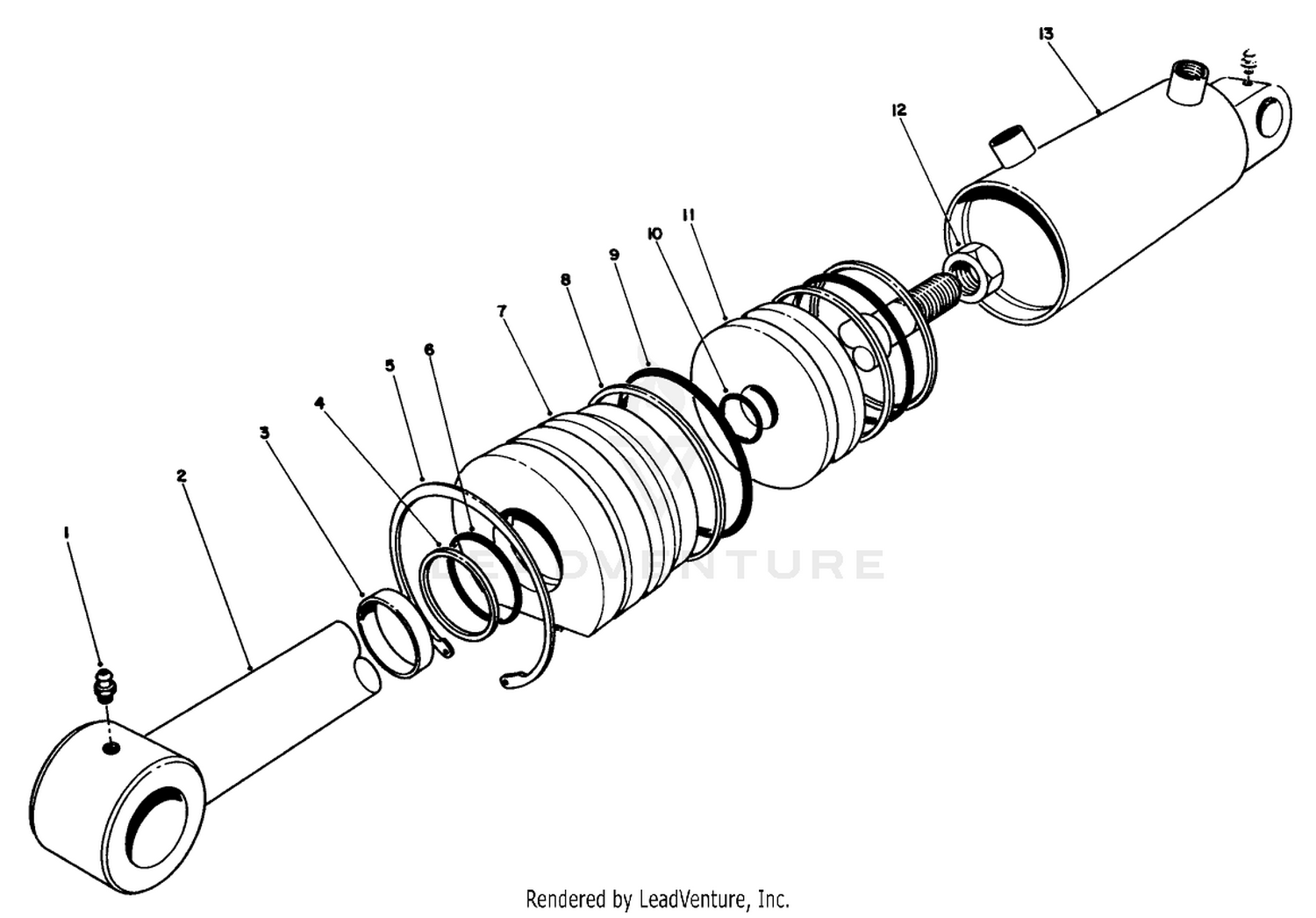 Hydraulic Lift Cylinder No. 66-1250