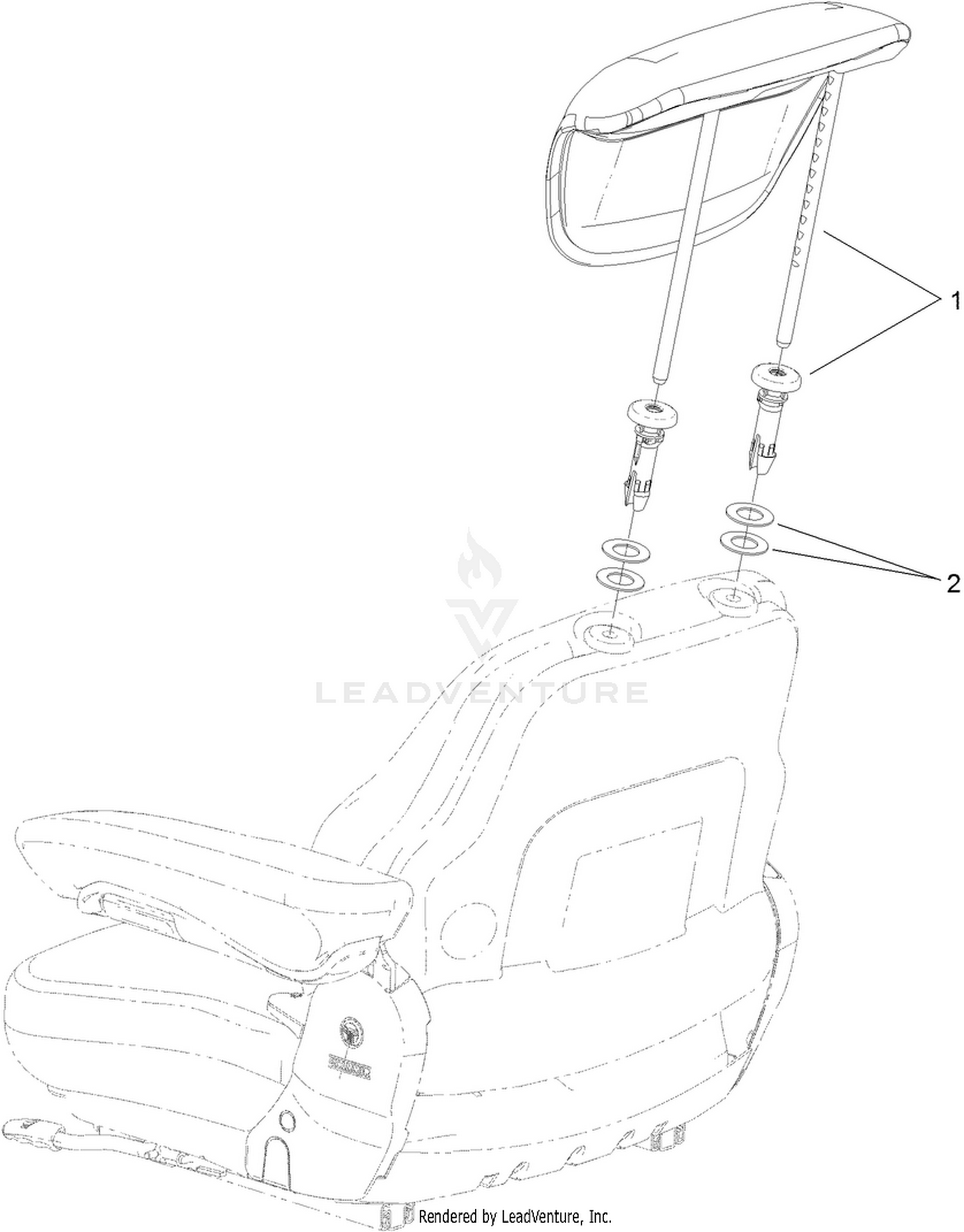 Vinyl Backrest Extension Kit Assembly