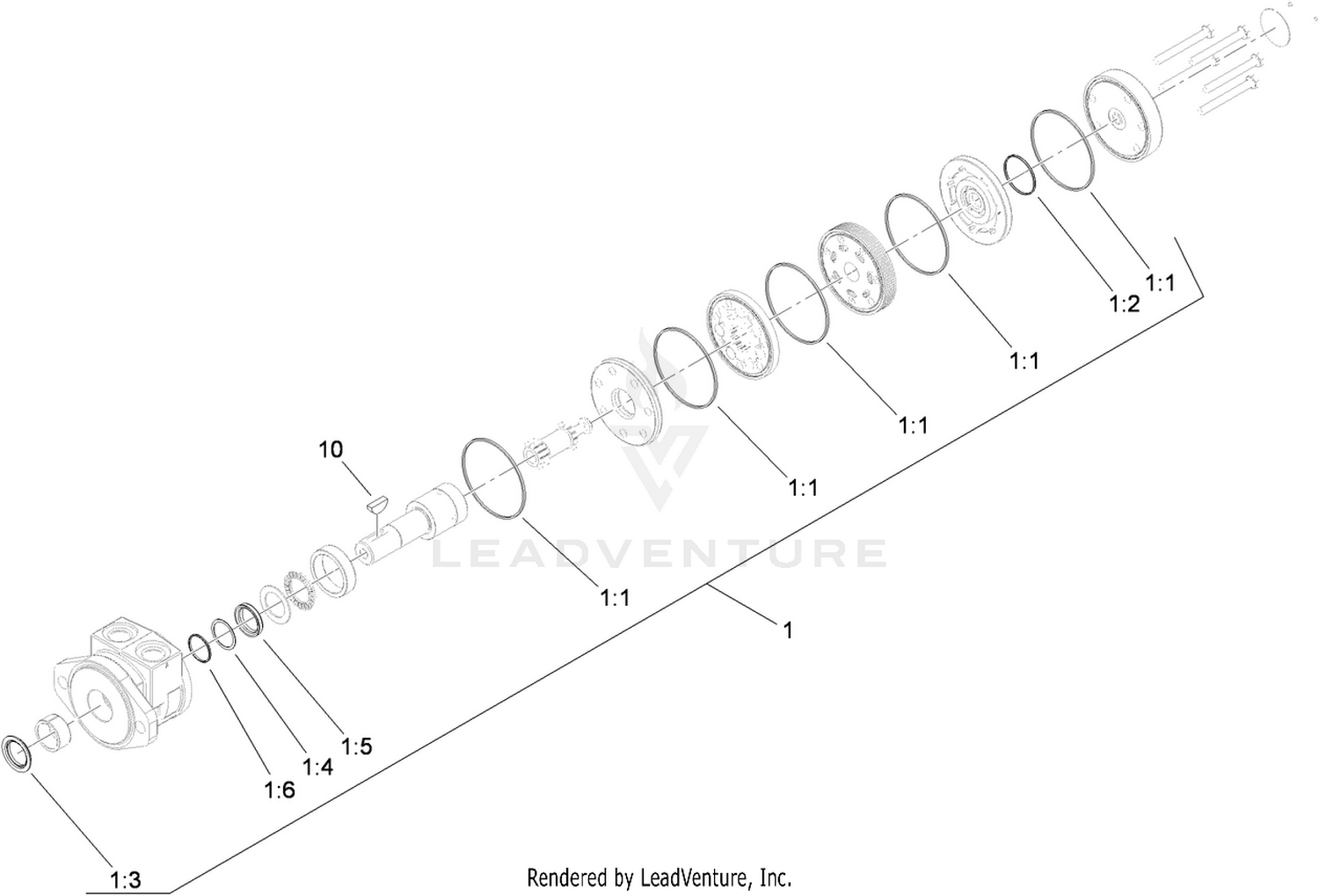 Hydraulic Motor Assembly No. 115-7852