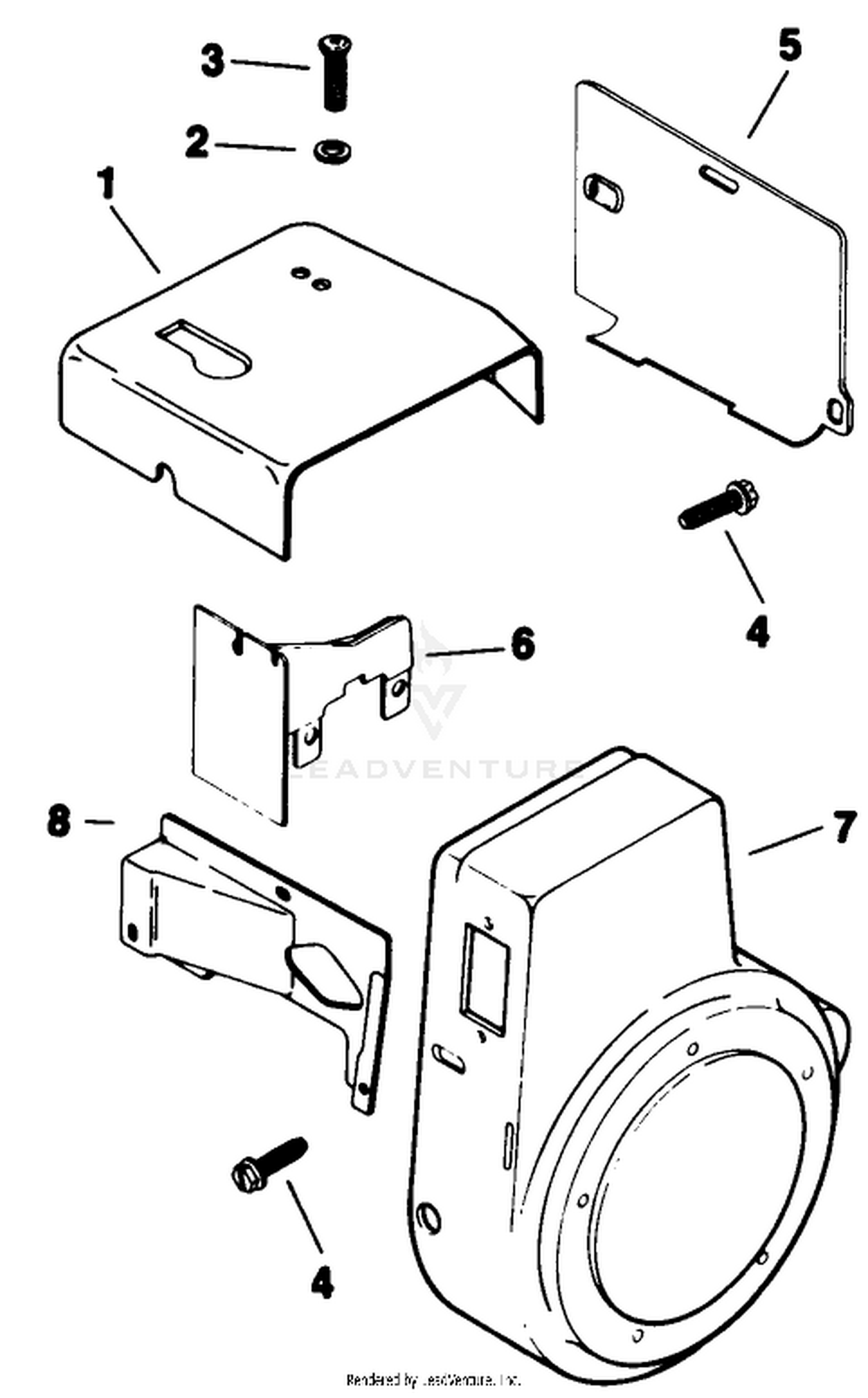 Baffles  Shroud-Engine Assembly-Kohler Model No. M16s-711533