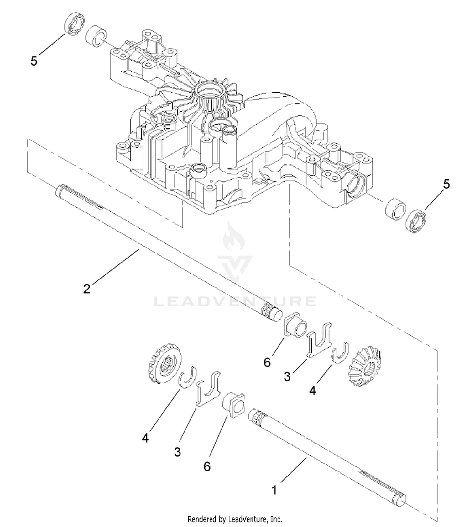 Axle Shaft Assembly  Transmission Assembly No. 114-3155