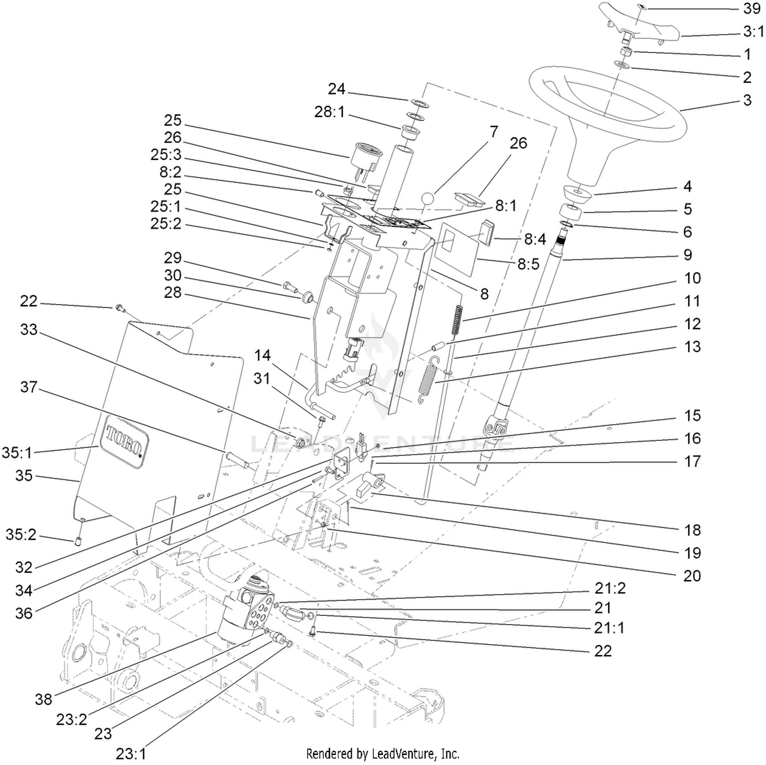 Steering Tower Assembly