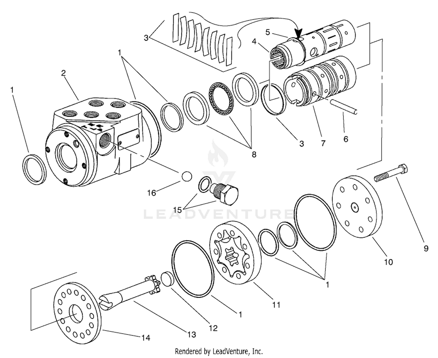 Steering Control Valve Assembly No. 93-5165