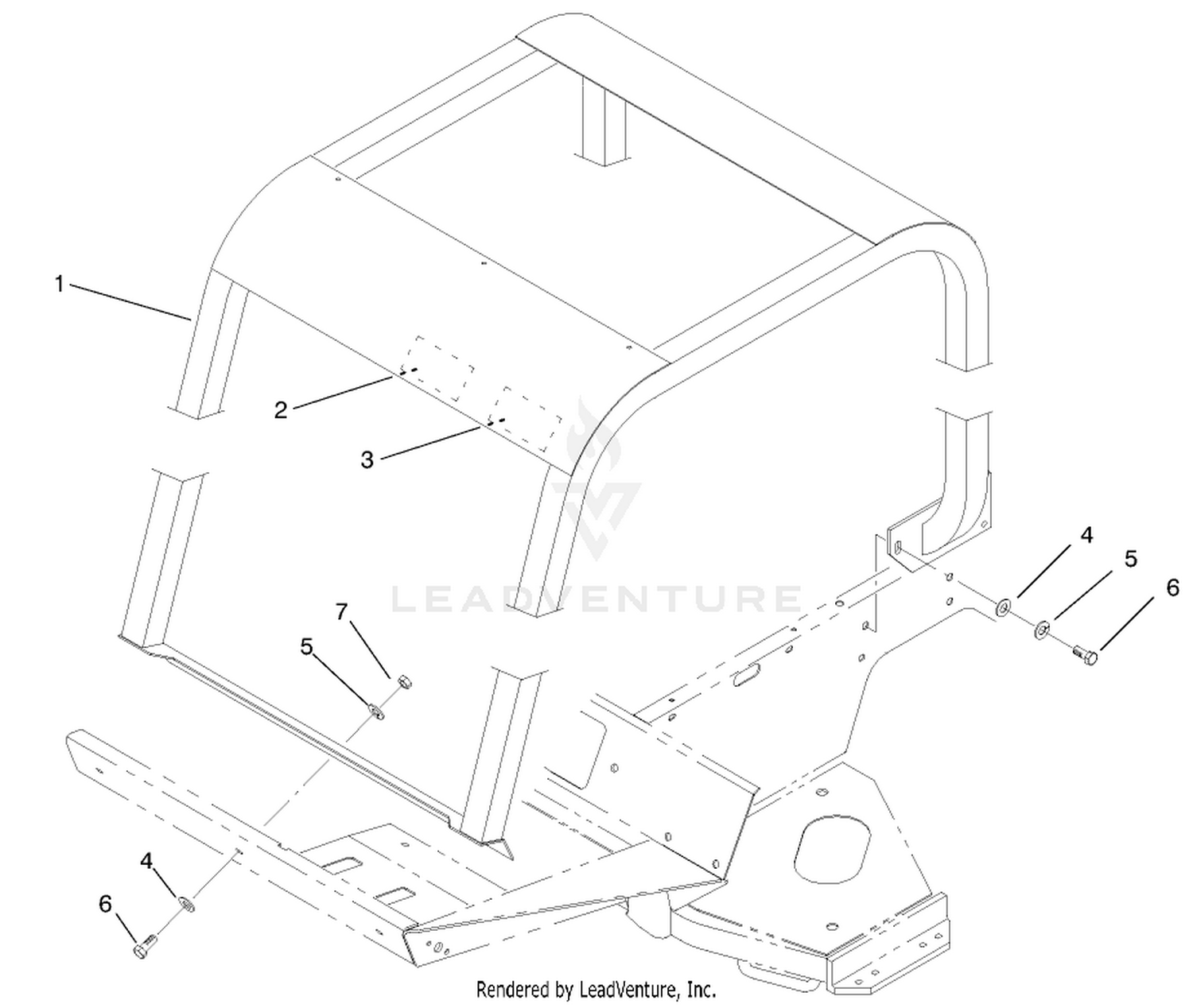 Roll Over Protection System (r.o.p.s.) Assembly