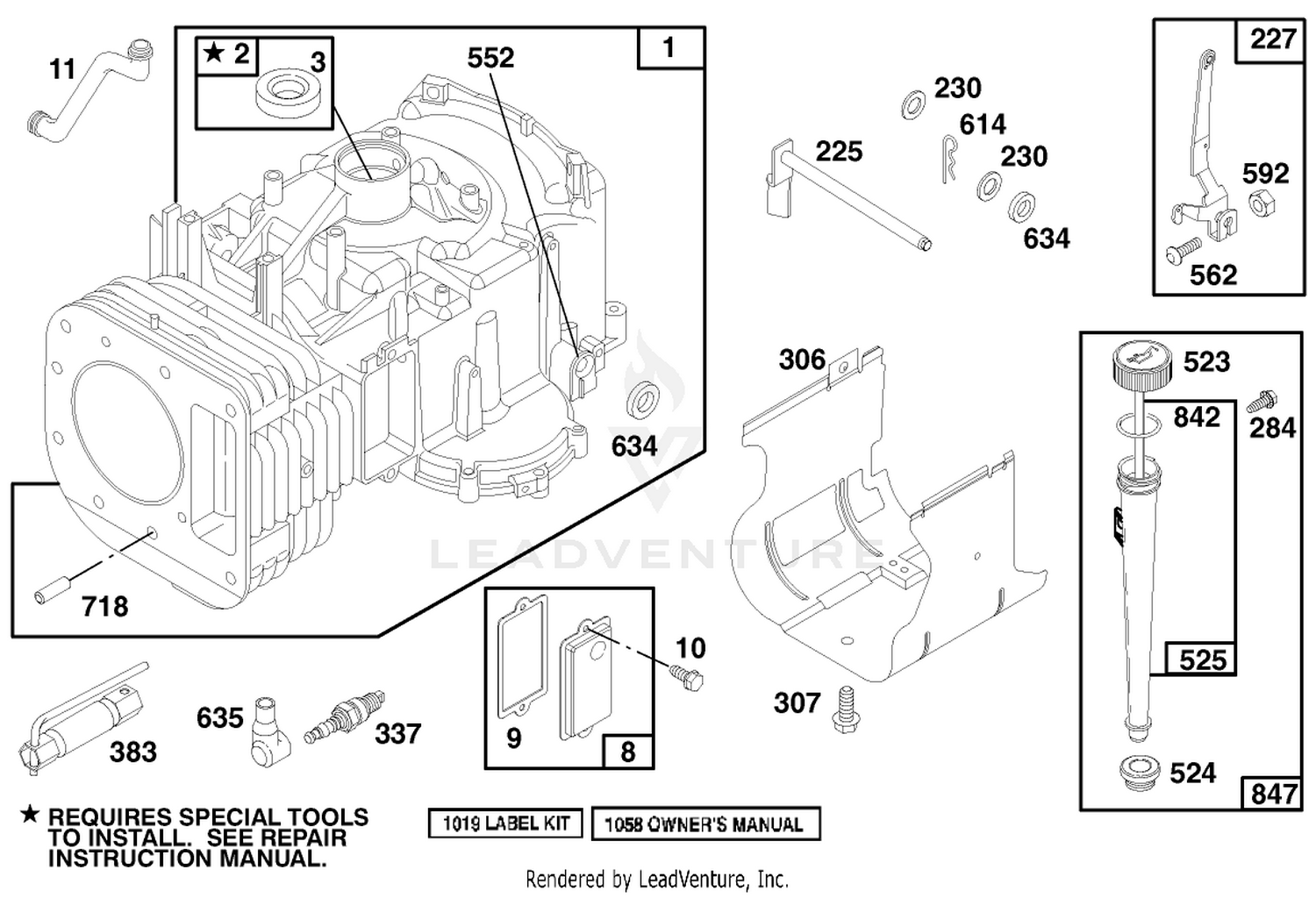 Engine Briggs  Stratton Model 28n777-0174-01